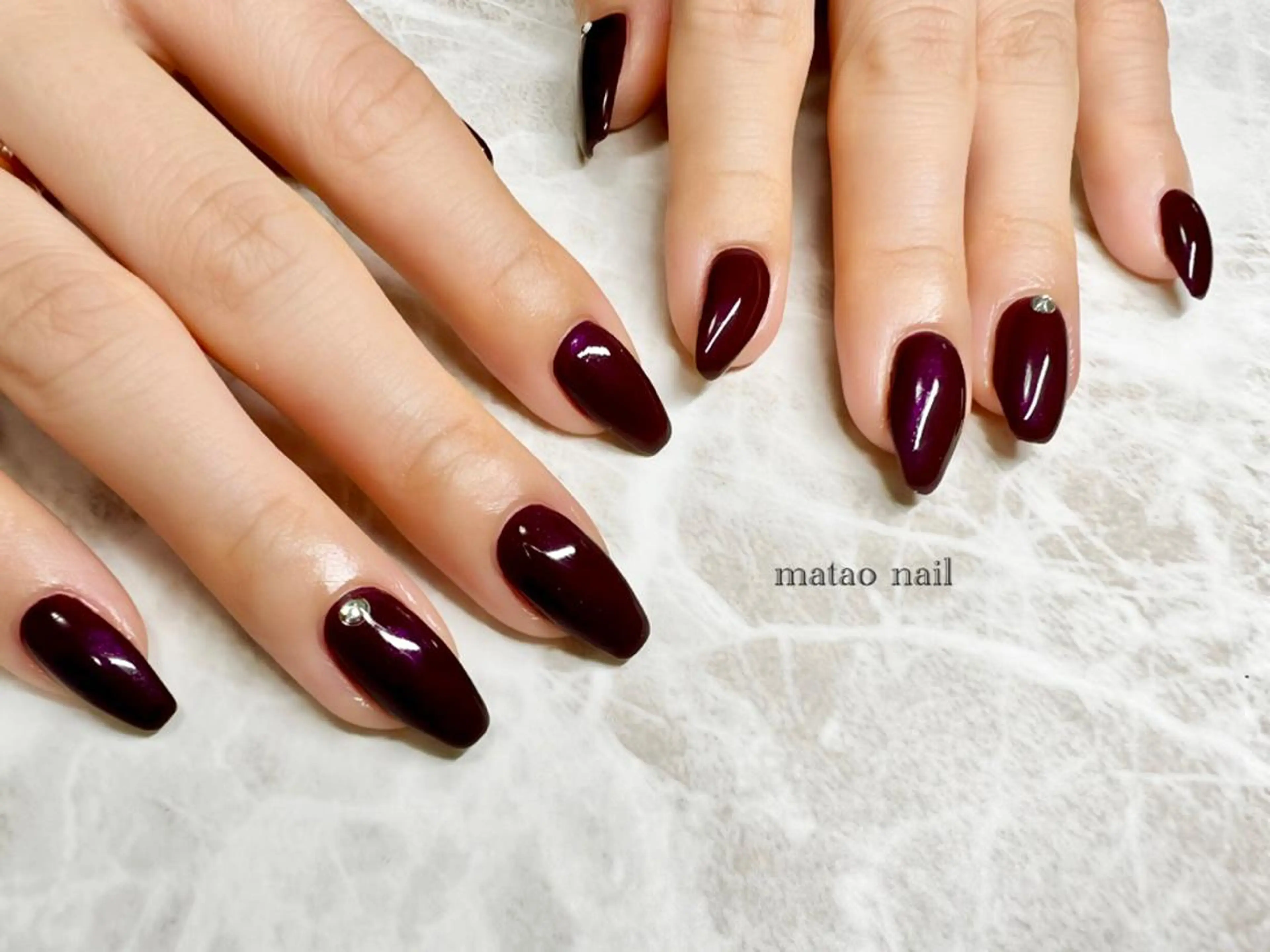 ネイル ストーンネイル ハンドネイル フットネイル matao nailのネイルデザイン