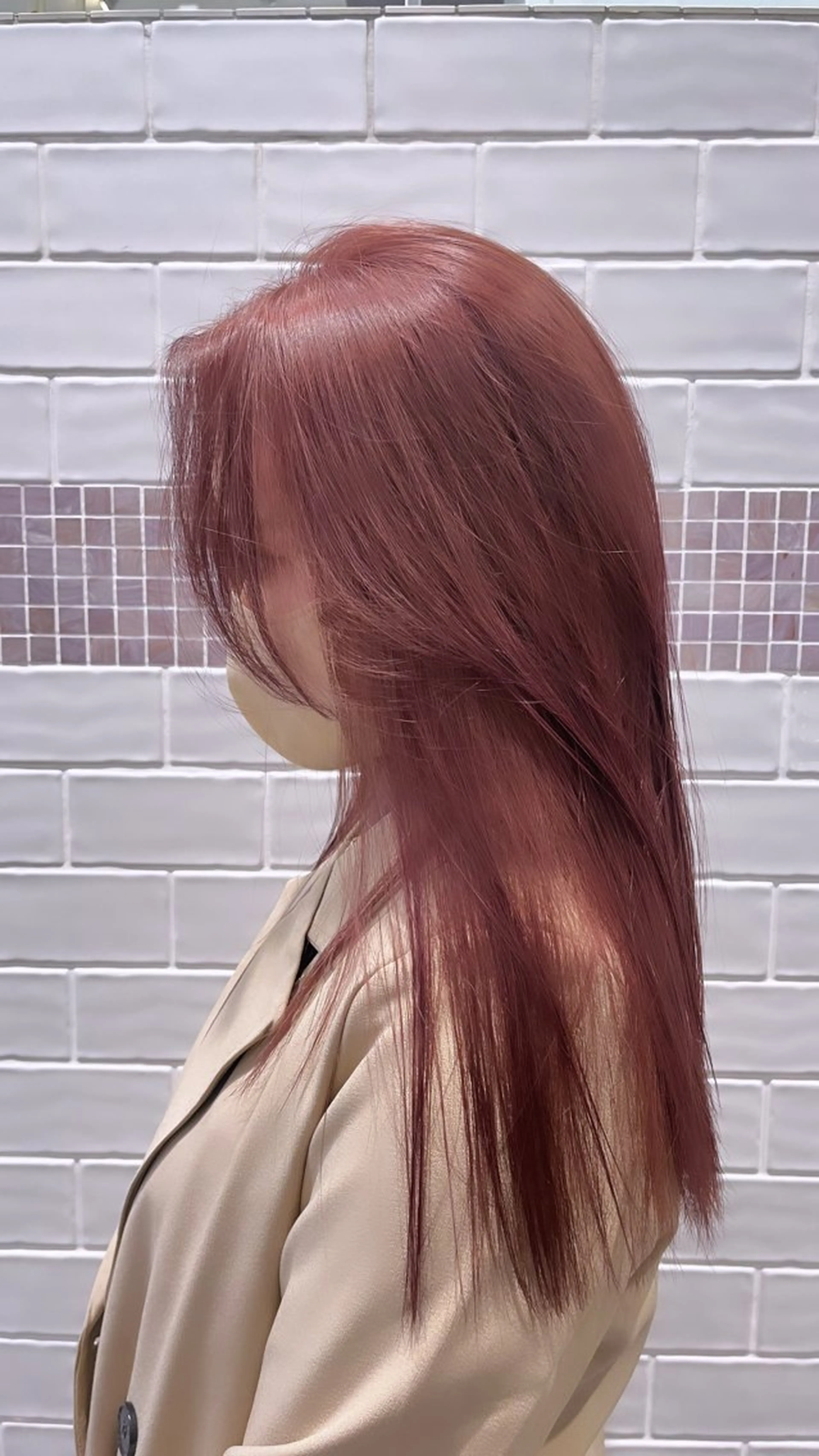 ロング カラー カット ヘアカラー トリートメント 後藤 凪咲のヘアスタイル