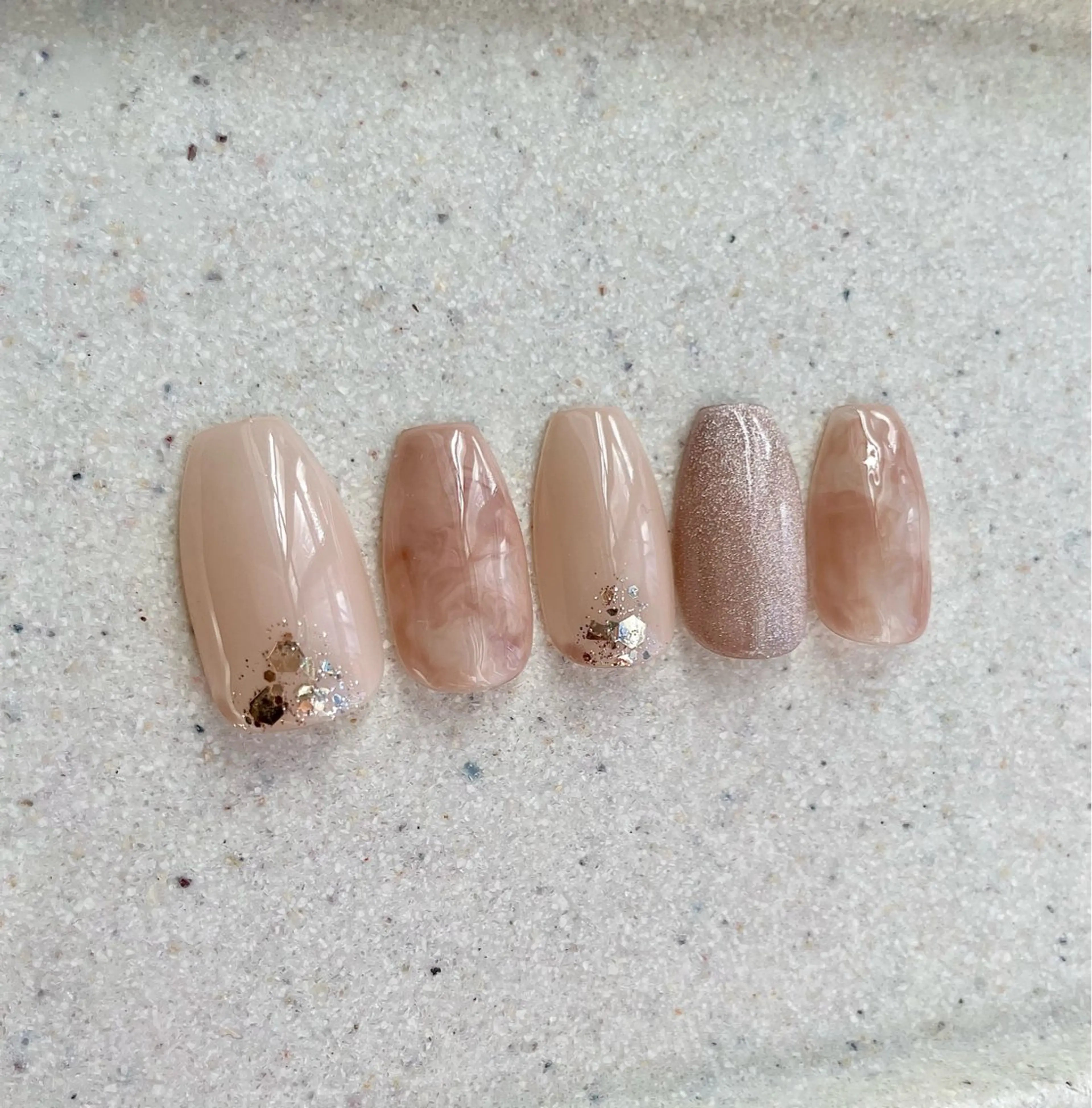 ネイル マグネットネイル 大理石ネイル(マーブル) jujur HARUKA🌸のネイルデザイン