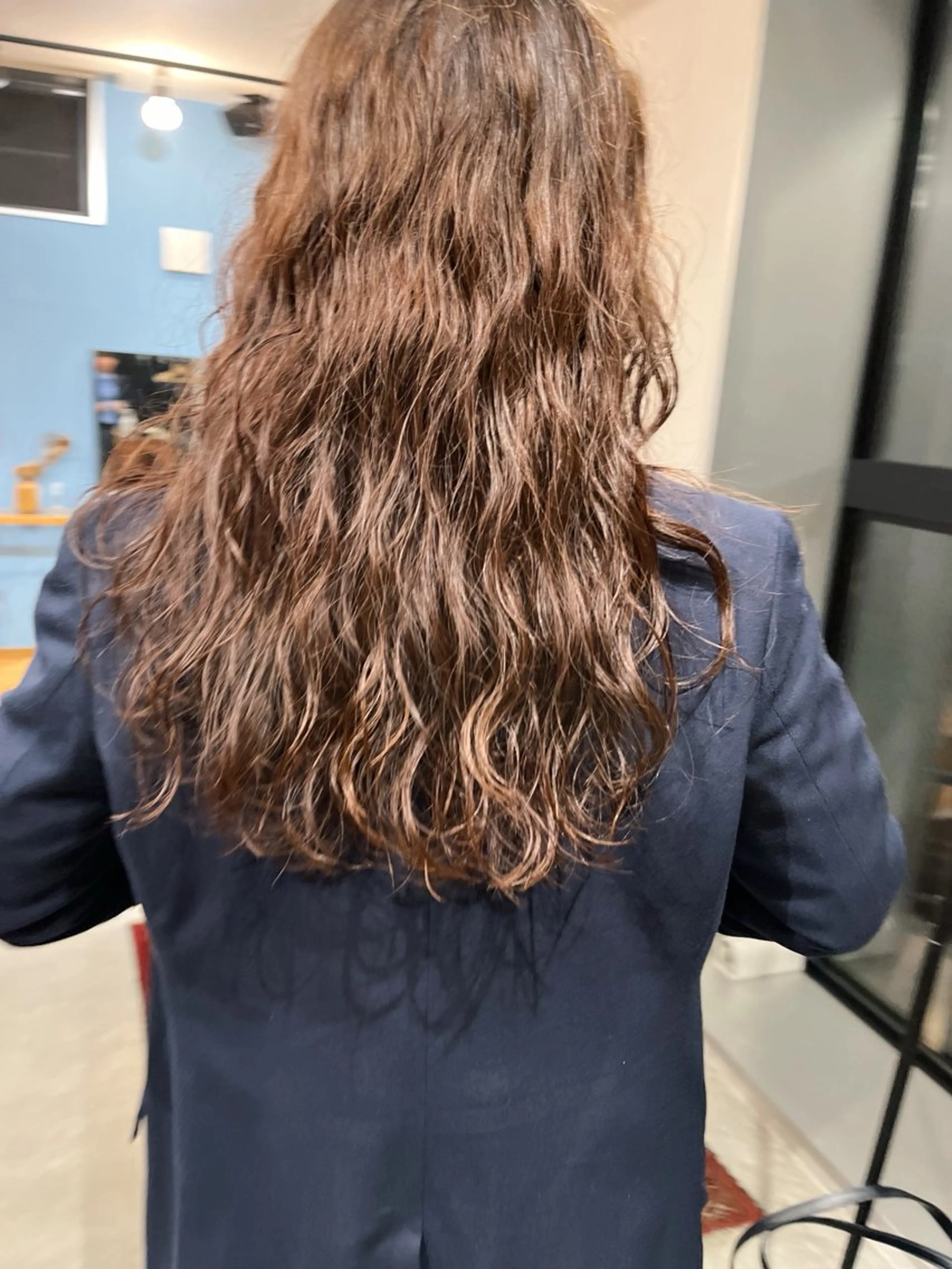 ロング パーマ 暖色/パーマ 🌼クニトウメイのヘアスタイル