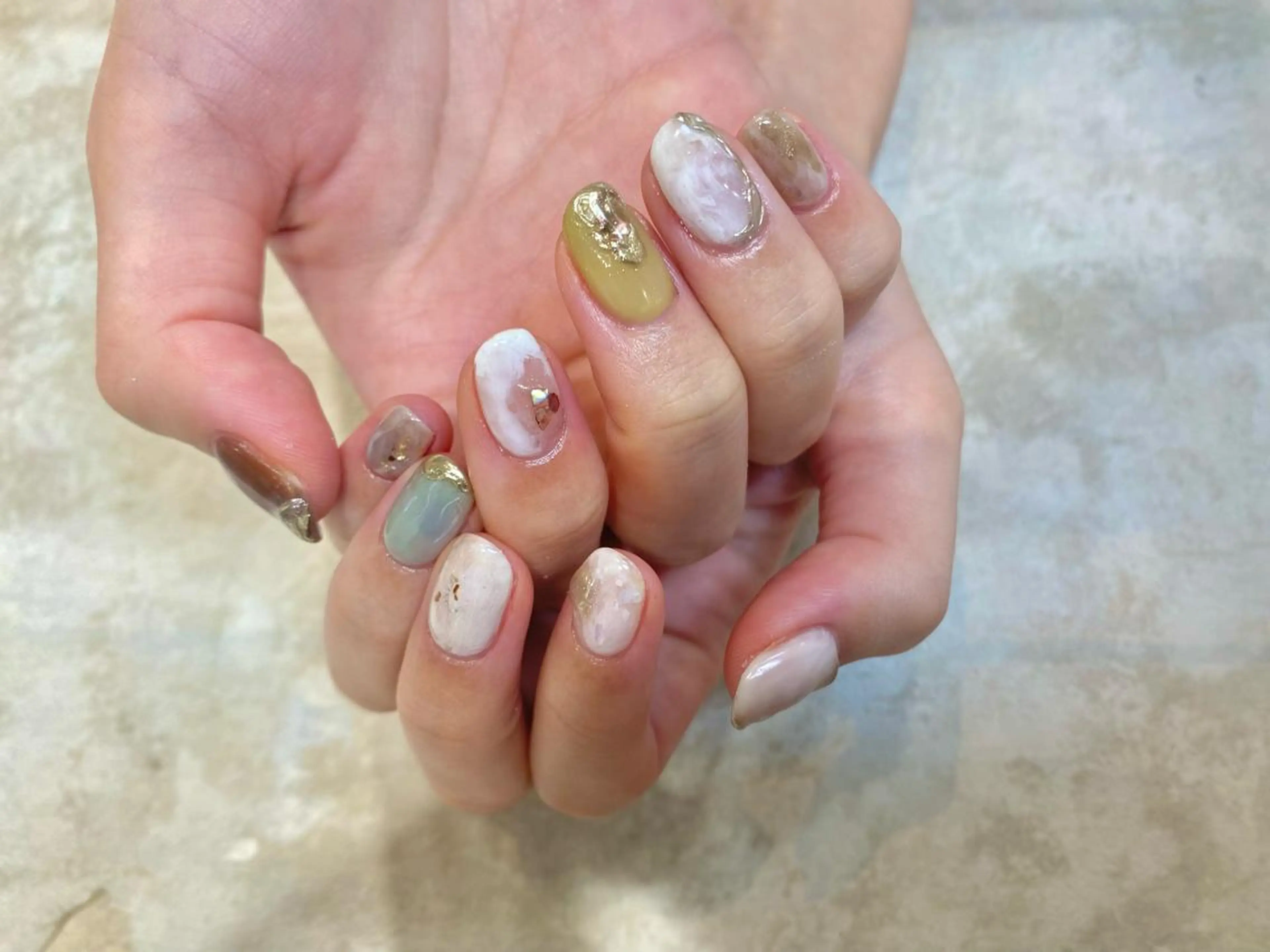 ネイル ニュアンスネイル JurerEye☆ Marikoのネイルデザイン