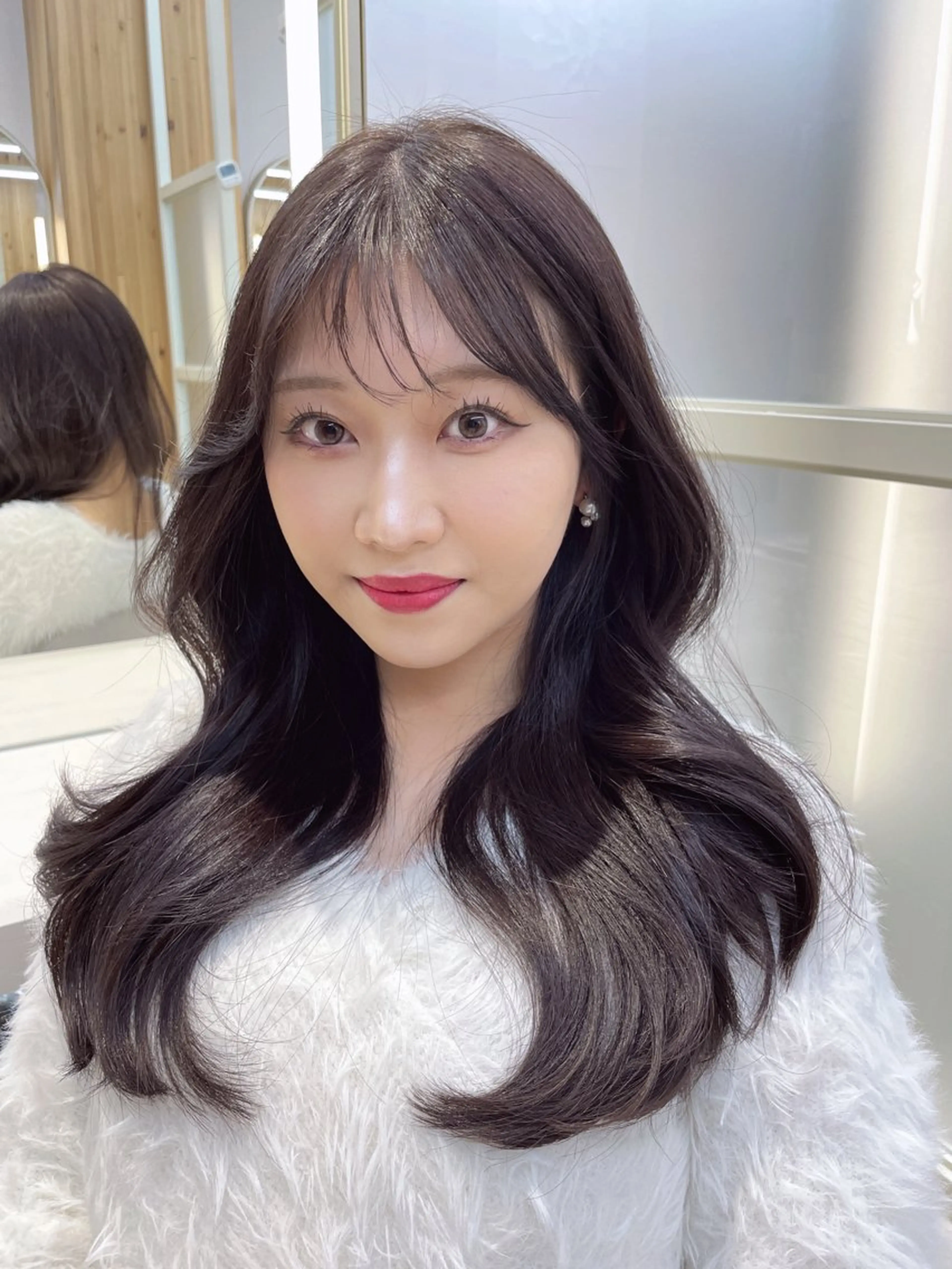 ミディアム 顔周り/透明感カラー /韓国ヘア/TAKUのヘアスタイル
