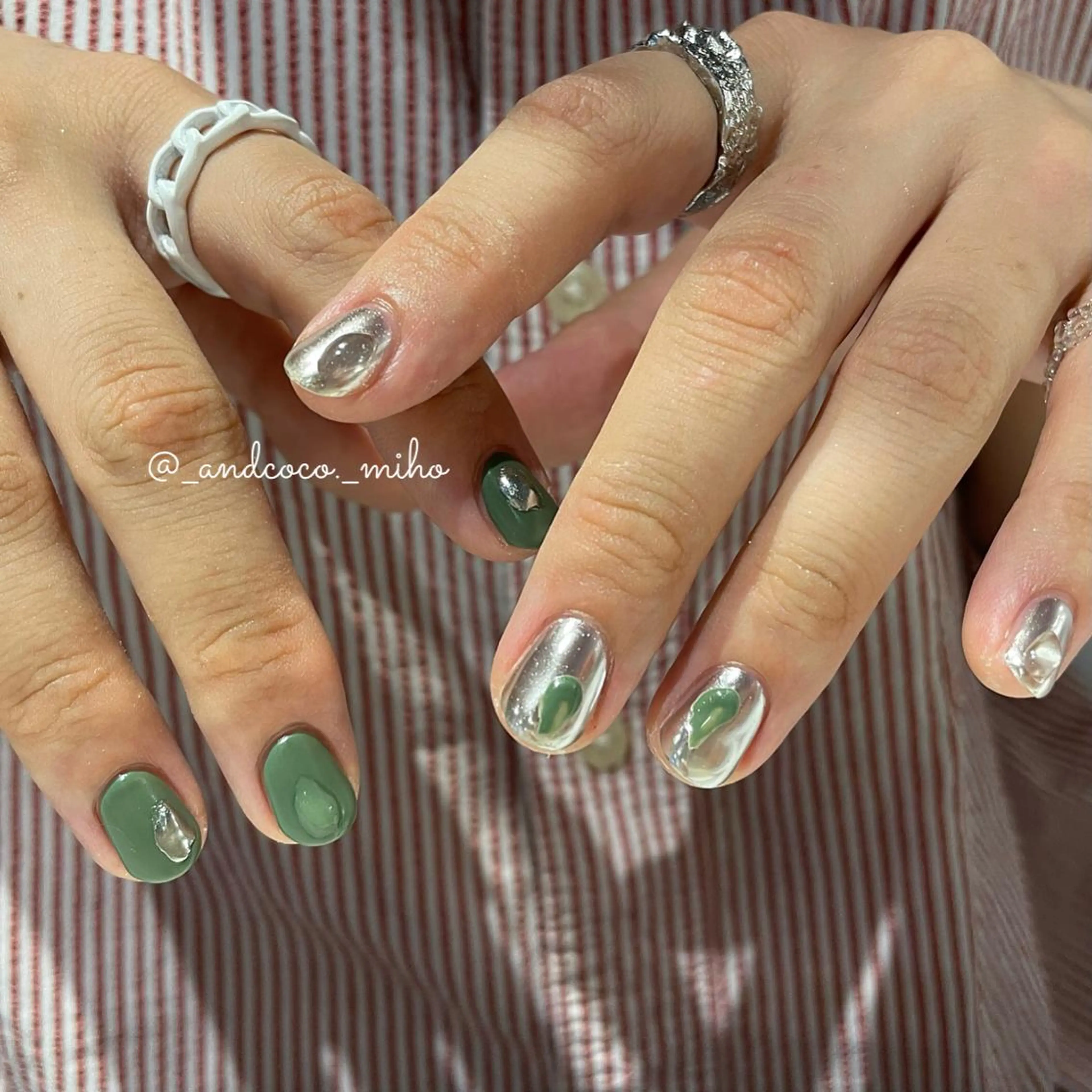 ネイル ハンドネイル And  & coco. eyelash & nail所属・Nailist〻 mihoのネイルデザイン