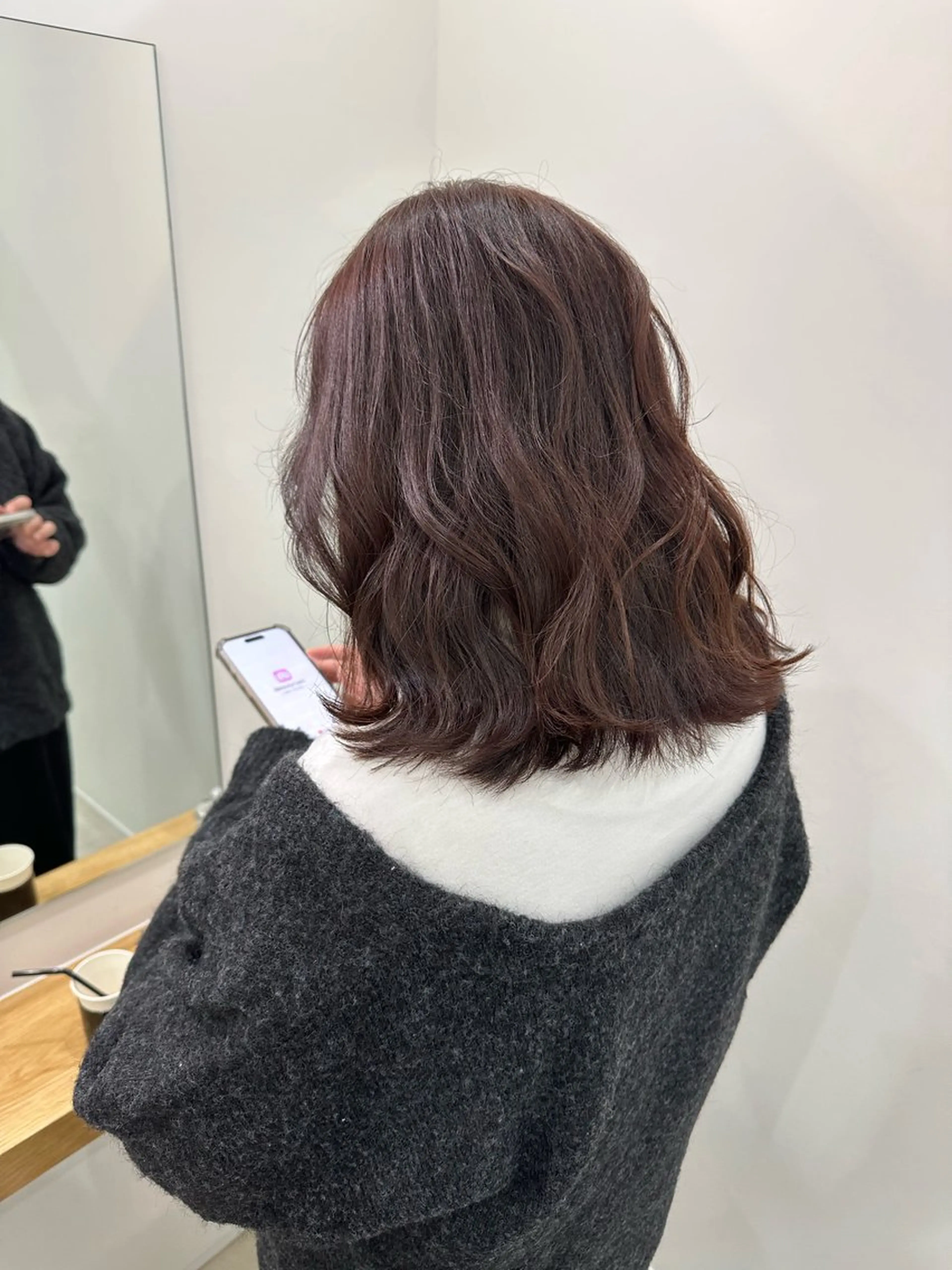 ミディアム カラー カット ヘアカラー トリートメント 海外ヘア/透明感カラ ー🍒nao.のヘアスタイル