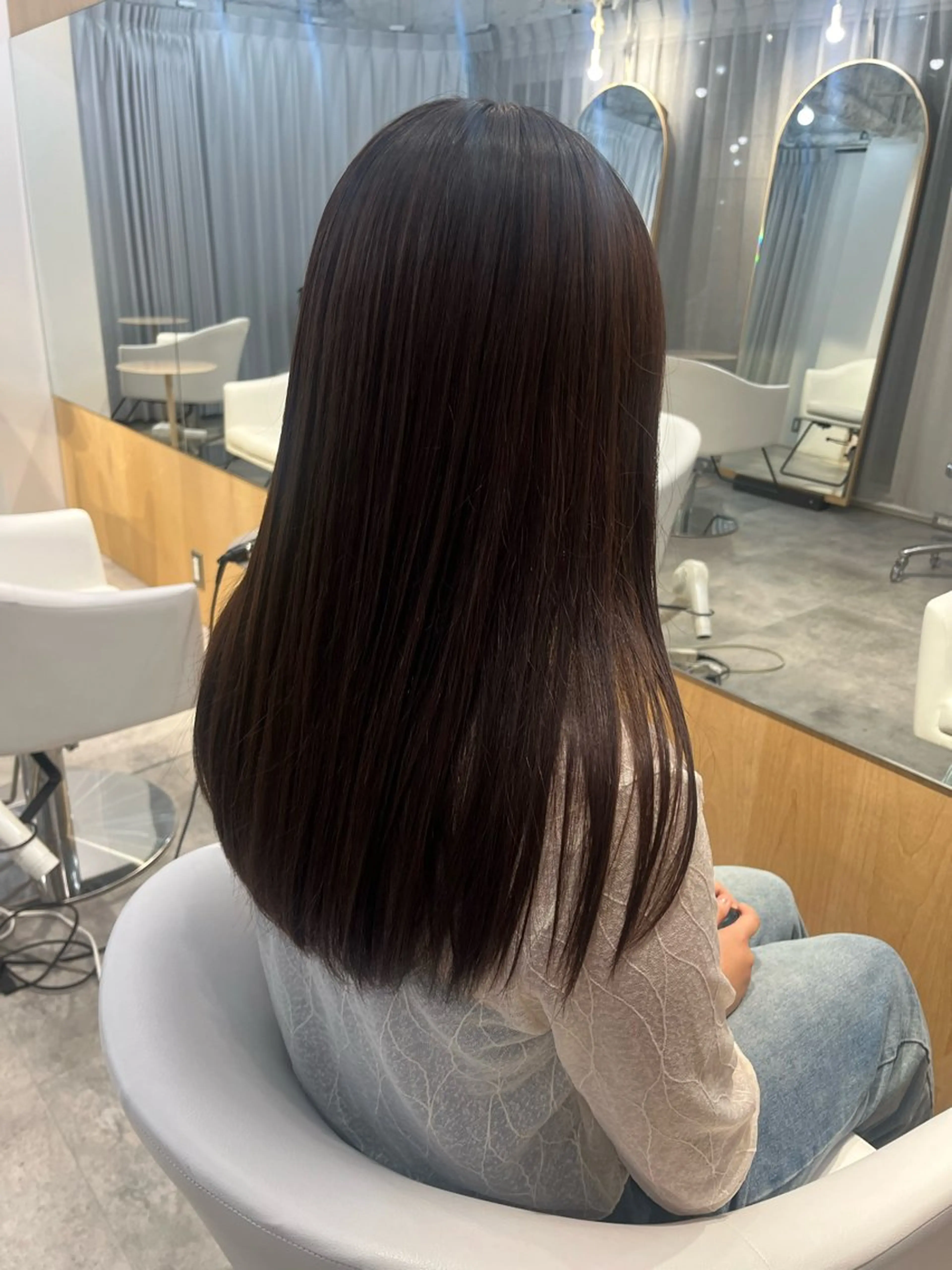 ロング 髪質改善 縮毛矯正 トリートメント HOUSE所属・メンズカット ナチュラル／ふれあのヘアスタイル