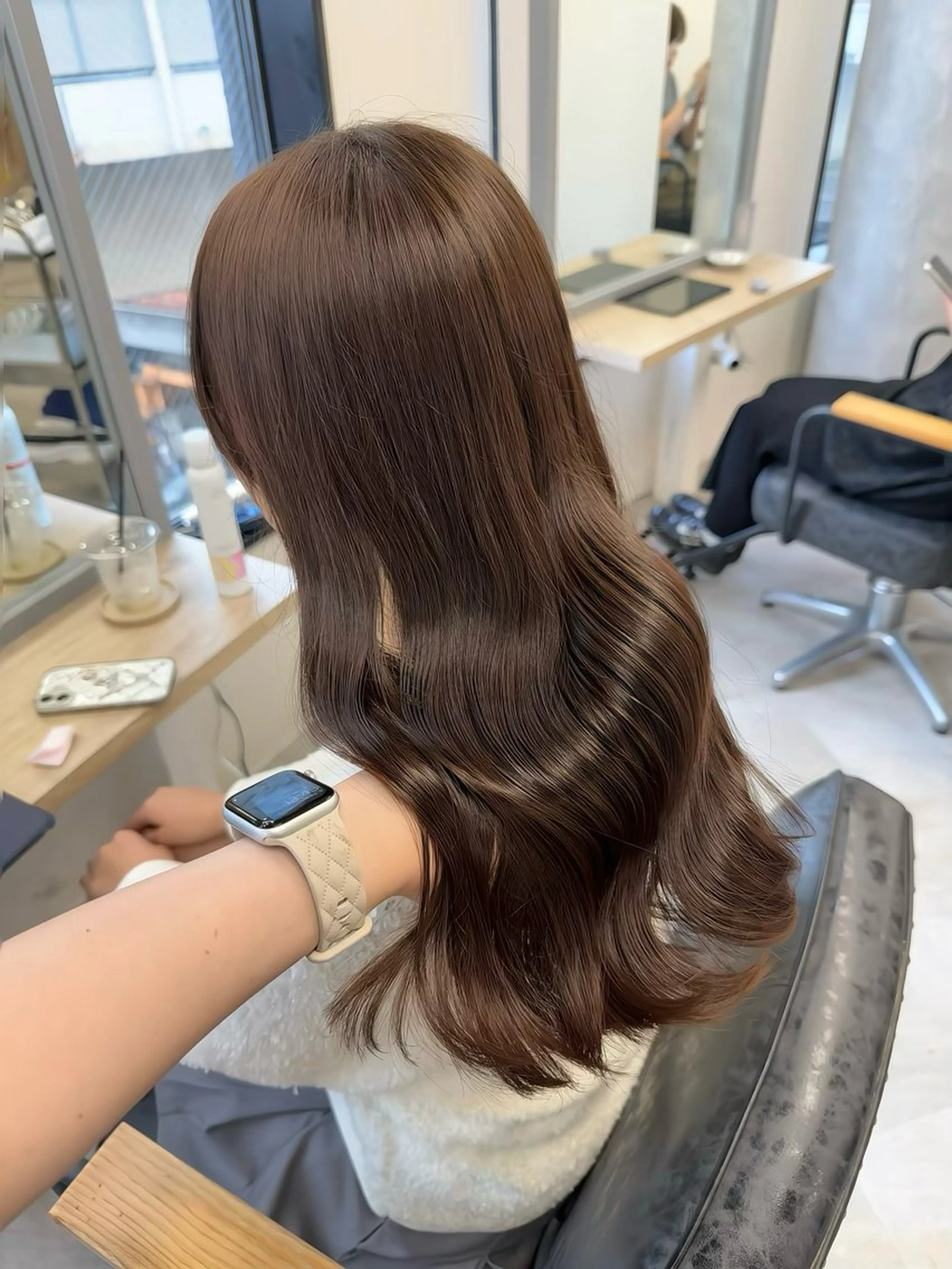 ロング カラー ヘアアレンジ カット ヘアカラー トリートメント himawari♡ 柔らかいカラーのヘアスタイル