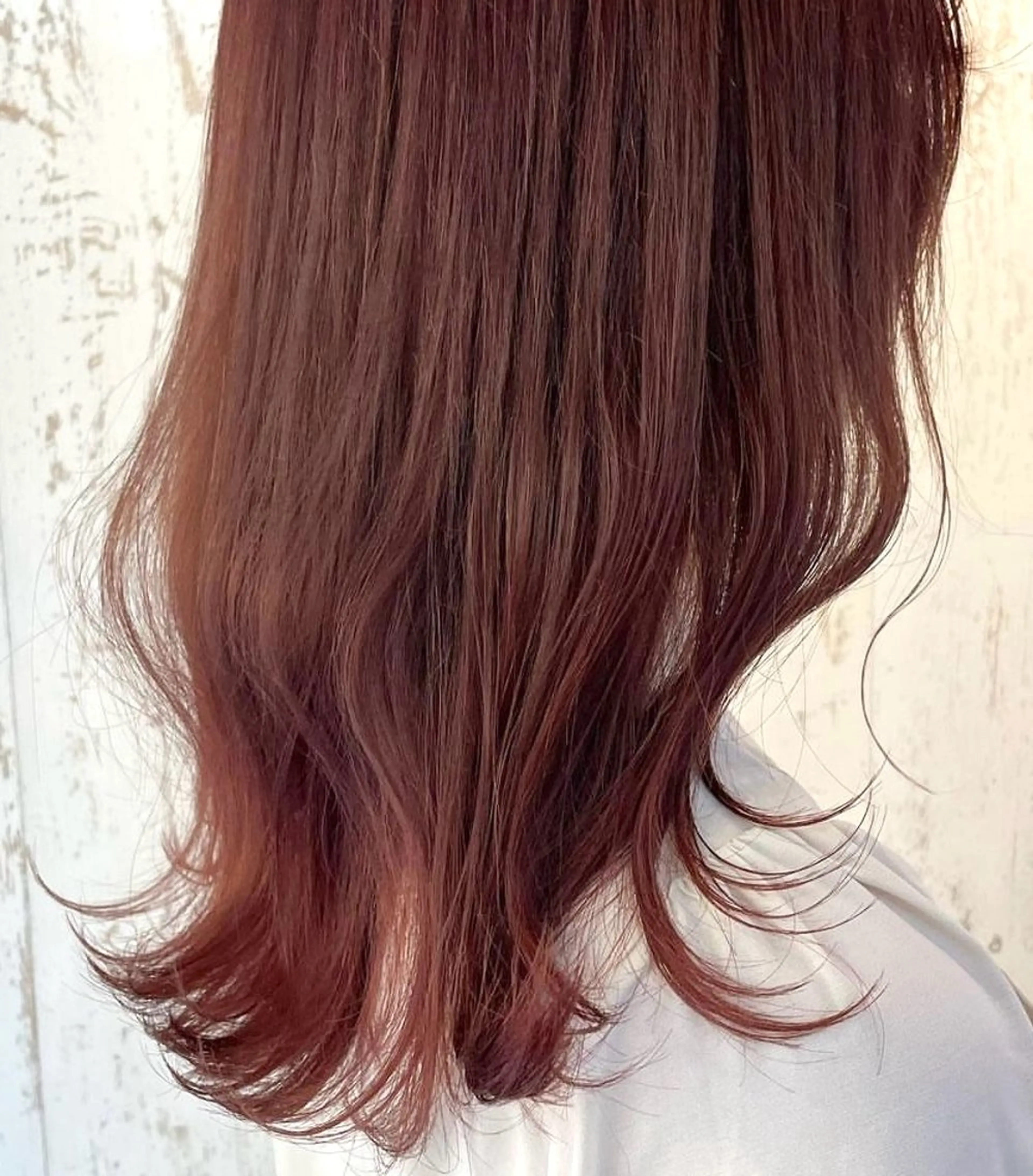 ミディアム カラー ピンクカラー トリートメント ヘアカラー トリートメント 🫧艶カラー×カット 🫧　harunaのヘアスタイル