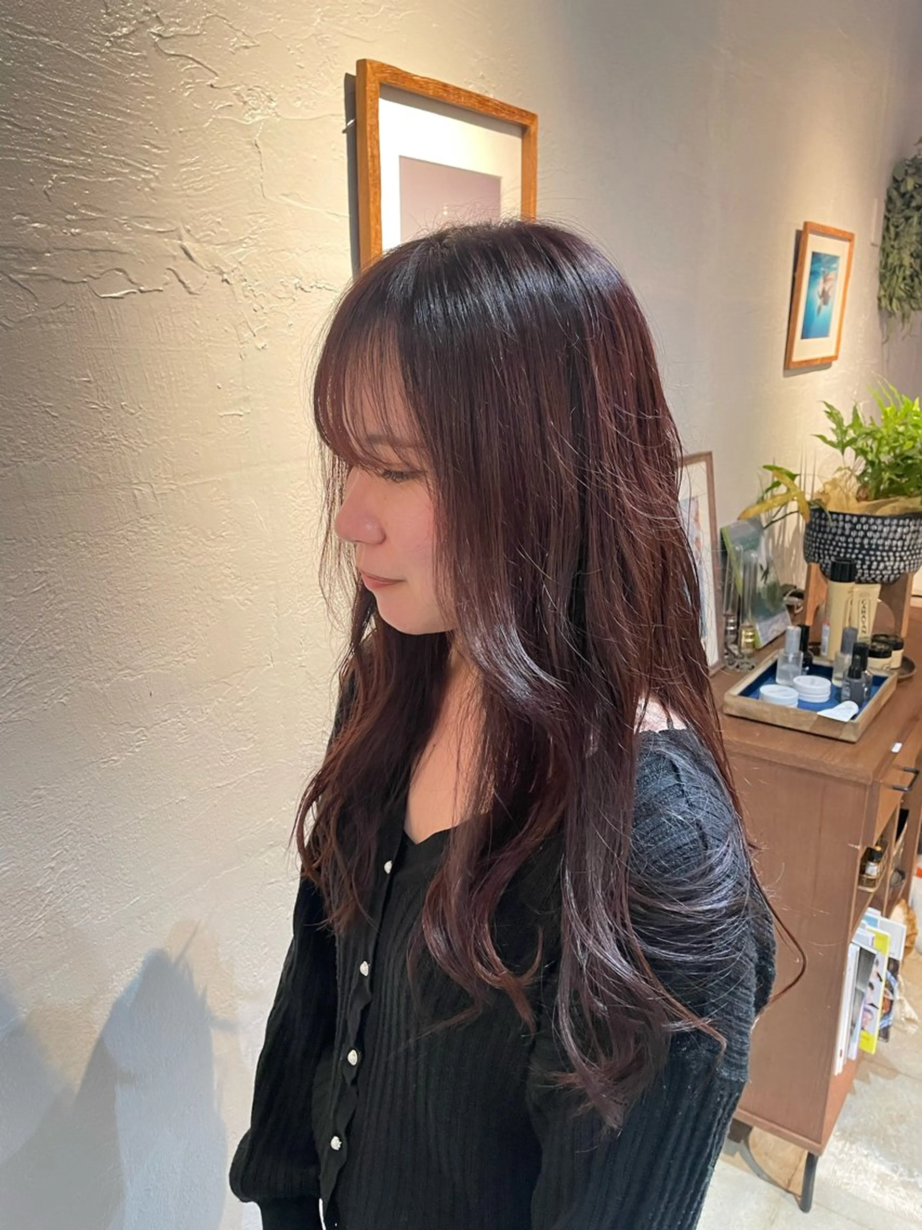 ロング 上里 清花のヘアスタイル