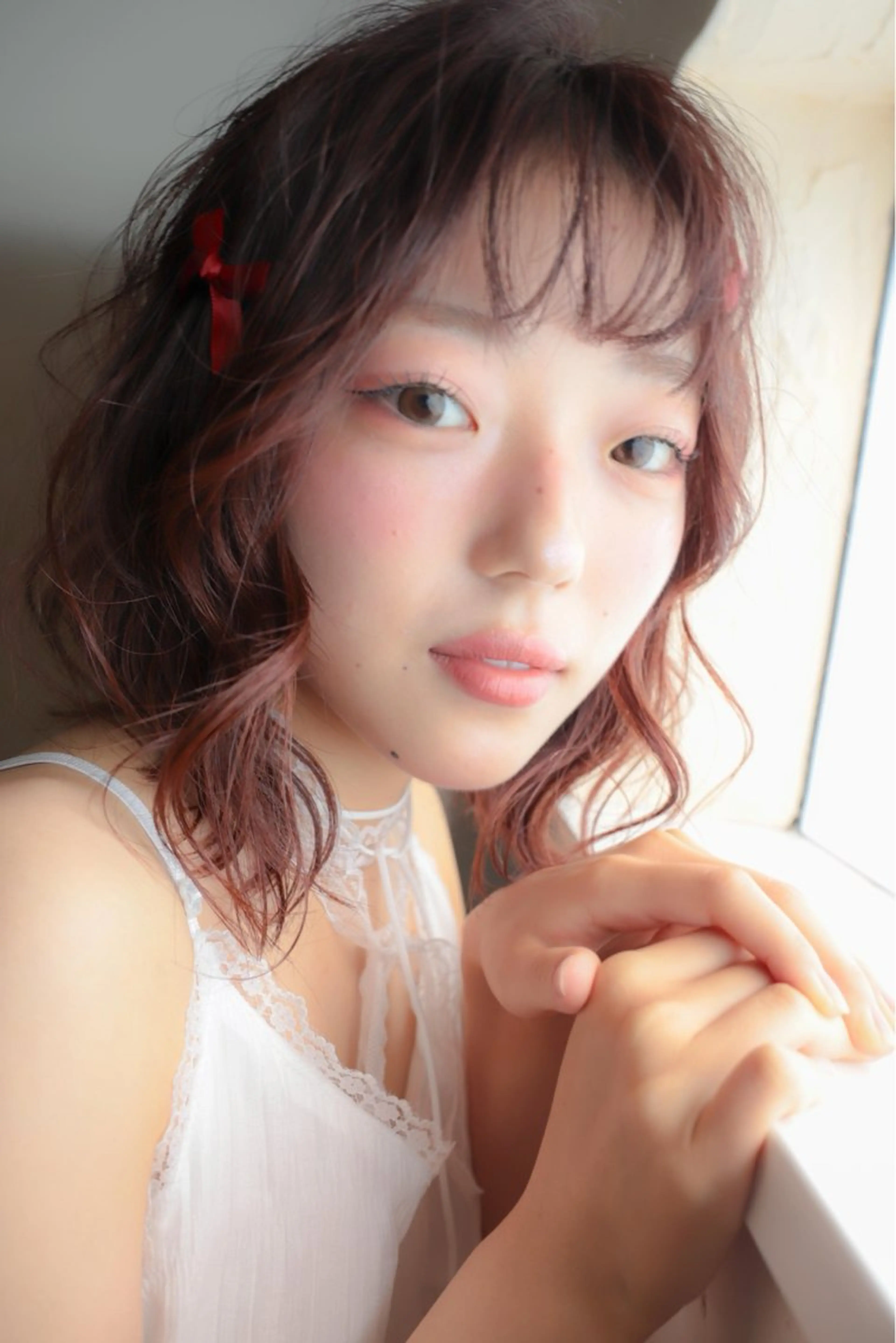 カラー ヘアアレンジ 相馬 静香のヘアスタイル