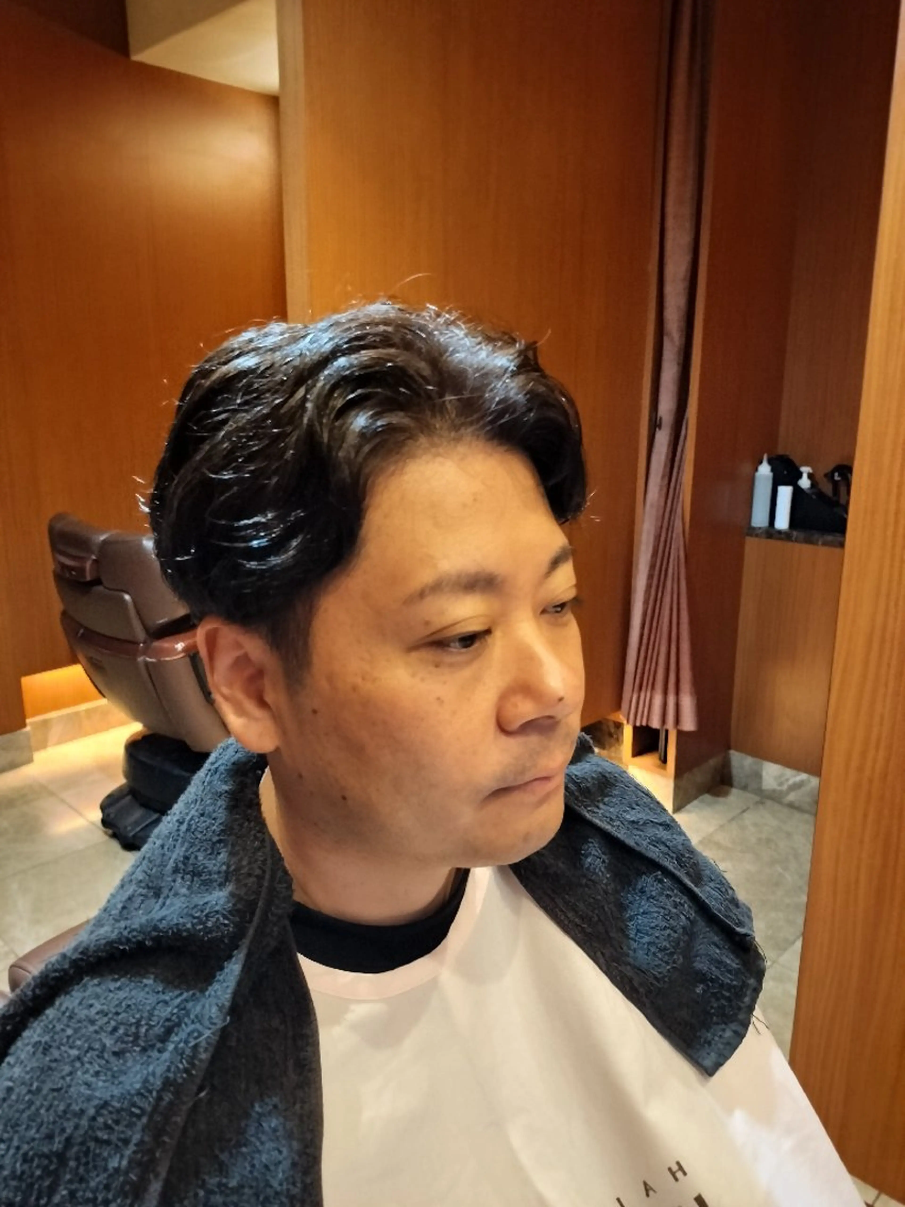 カラー メンズ ミディアム 💈【理容室】神田駅 1分‼️福井レオナのヘアスタイル