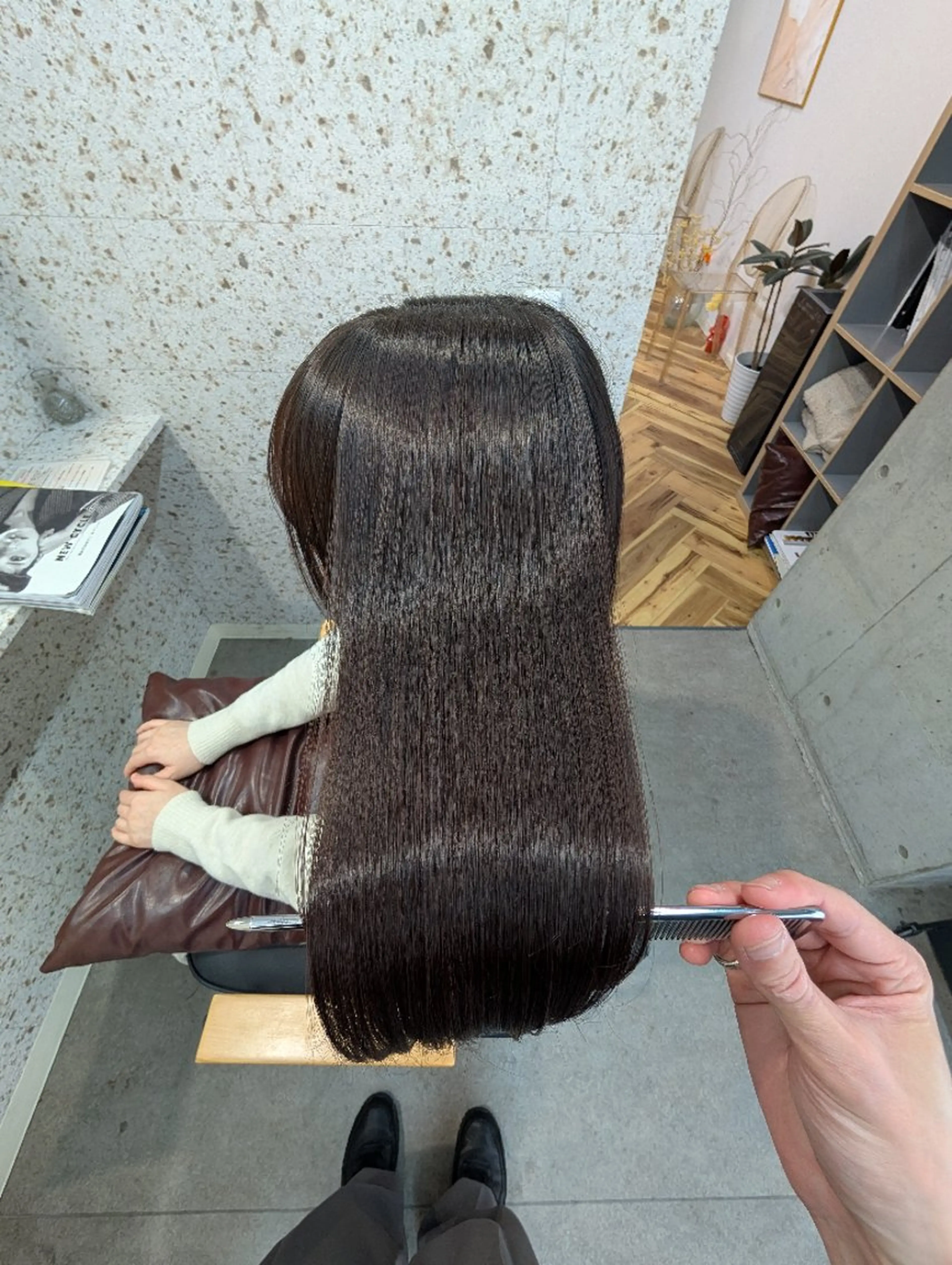 セミロング 髪質改善 トリートメント カット トリートメント lani hair salon所属・髪質改善.縮毛矯正 ×韓国ヘアyukiのヘアスタイル