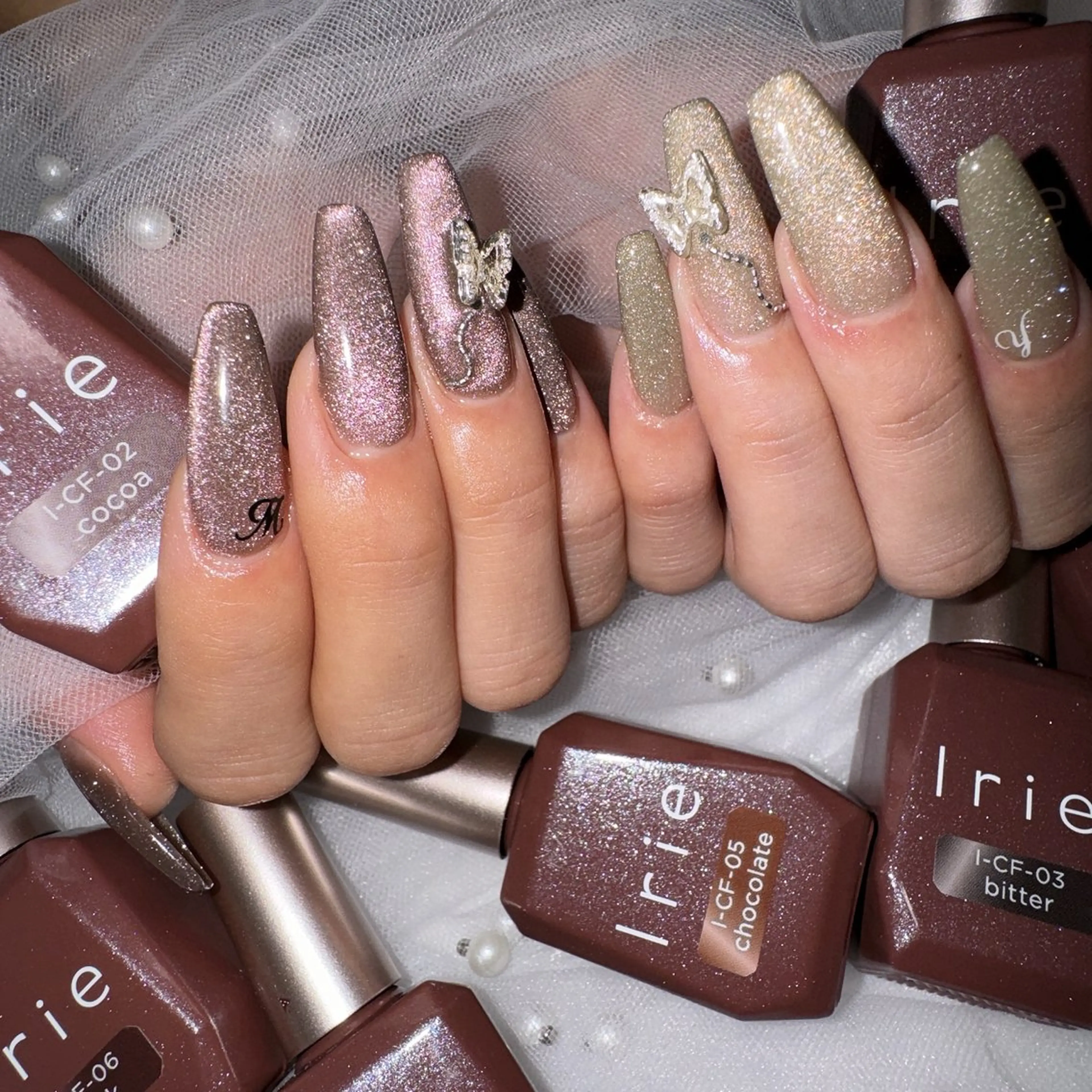 ネイル フラッシュネイル フラッシュマグ マグネットネイル M. freenailのネイルデザイン