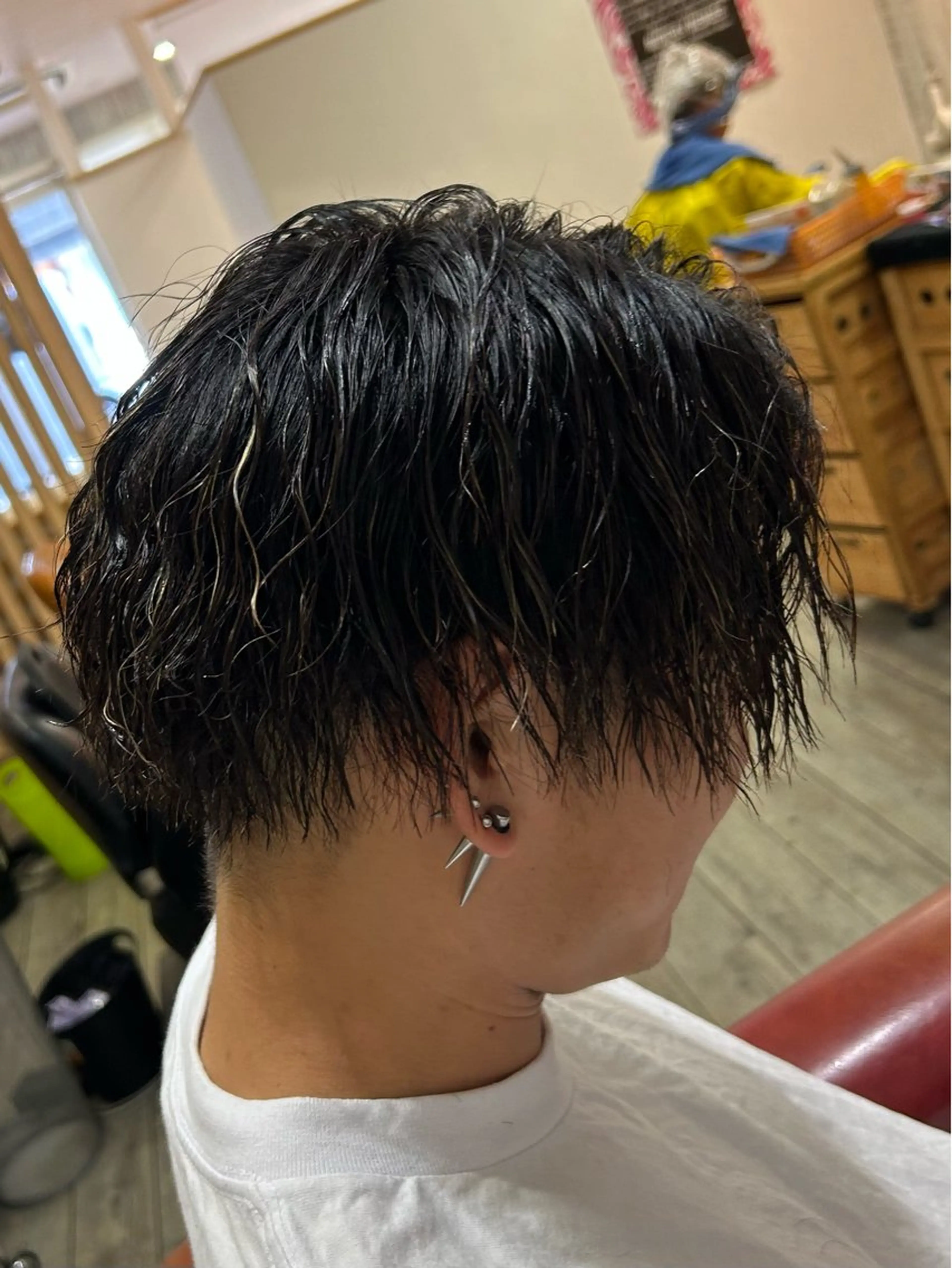 パーマ メンズ カット パーマ hairLOOP所属・西院LOOP sayakaのヘアスタイル