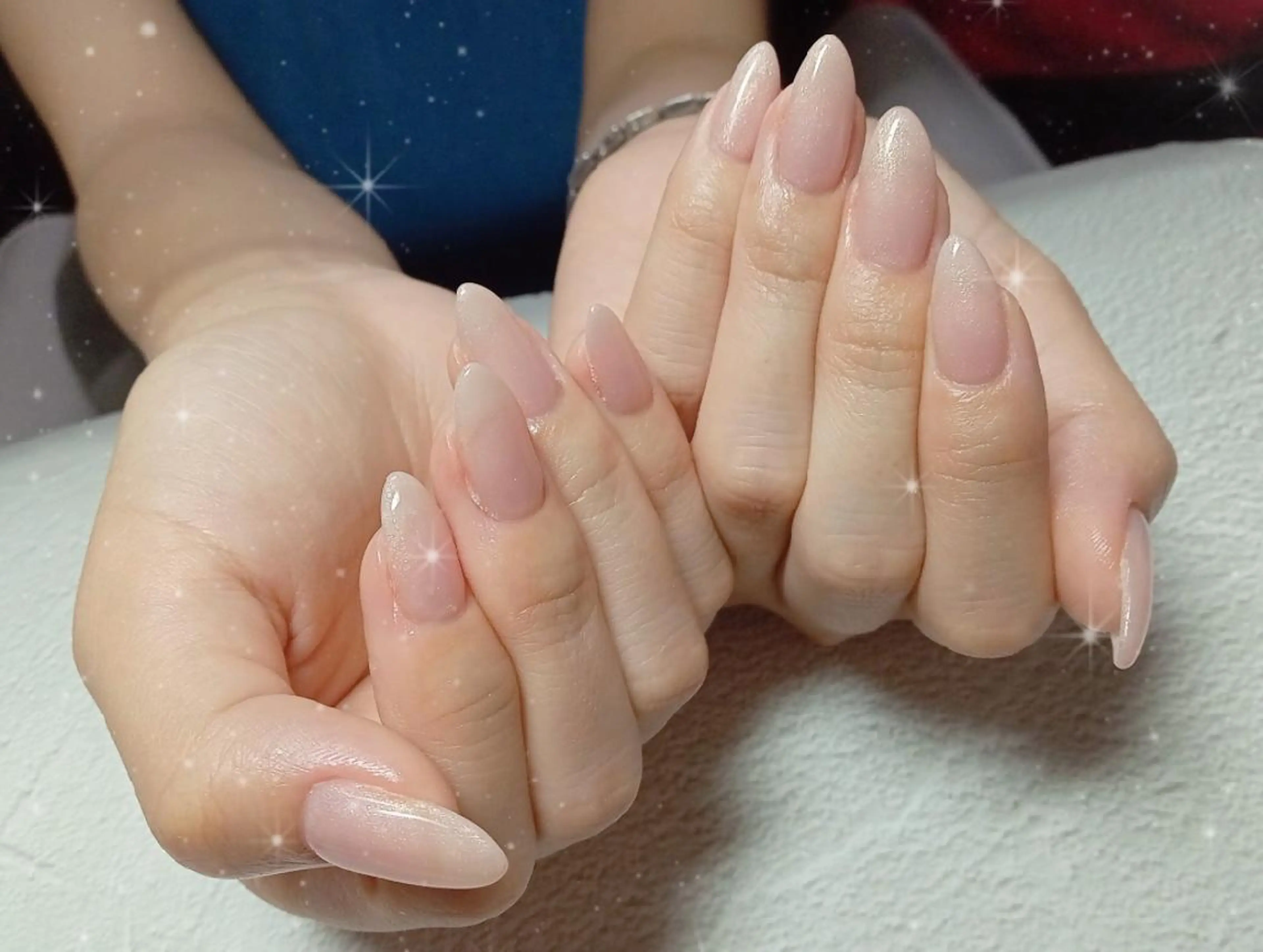 ネイル フットネイル フレンチネイル ガラスフレンチ キラキラネイル 韓国ネイル flure de neige yukiのネイルデザイン