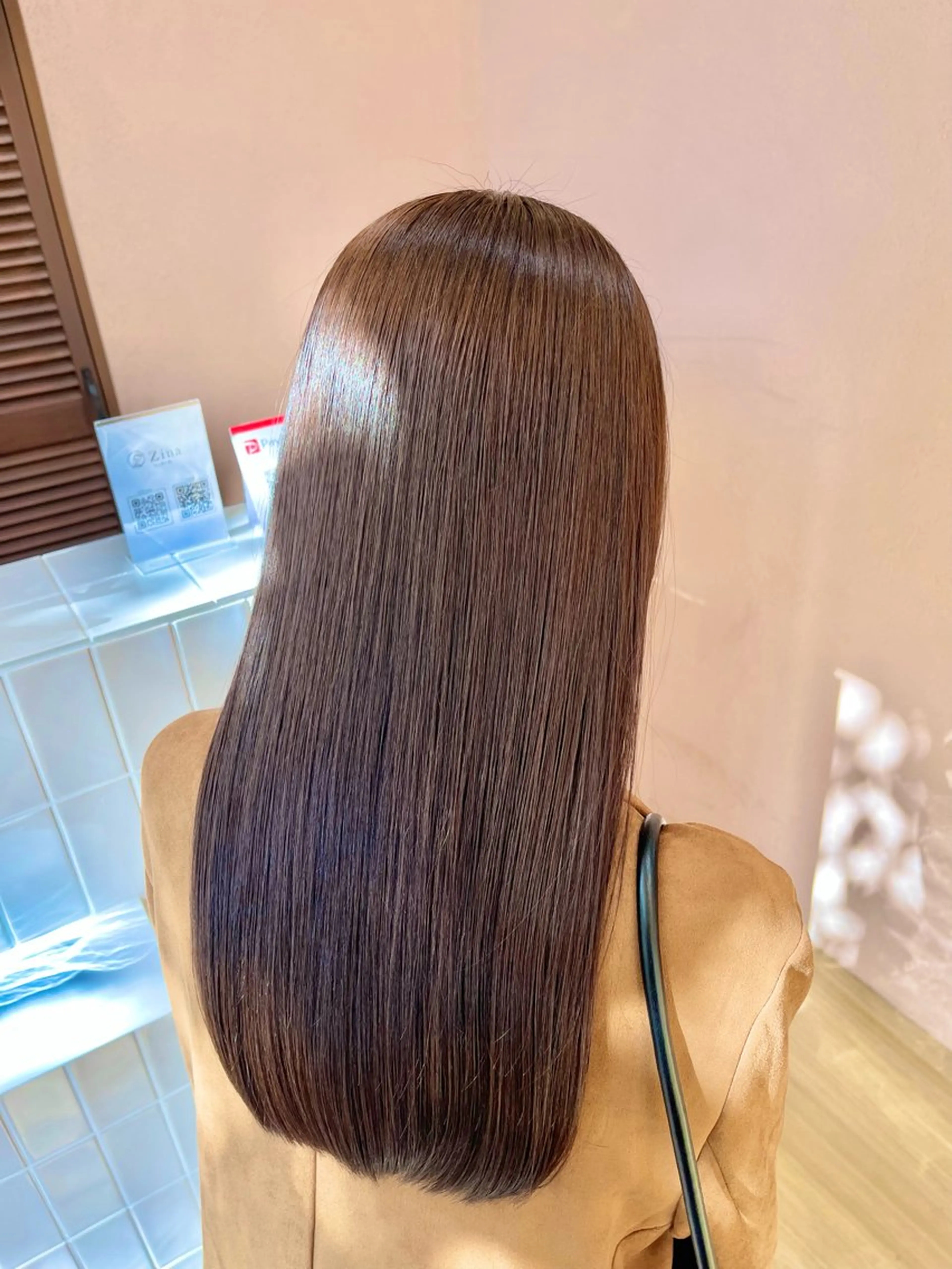 セミロング 韓国style MITSUのヘアスタイル