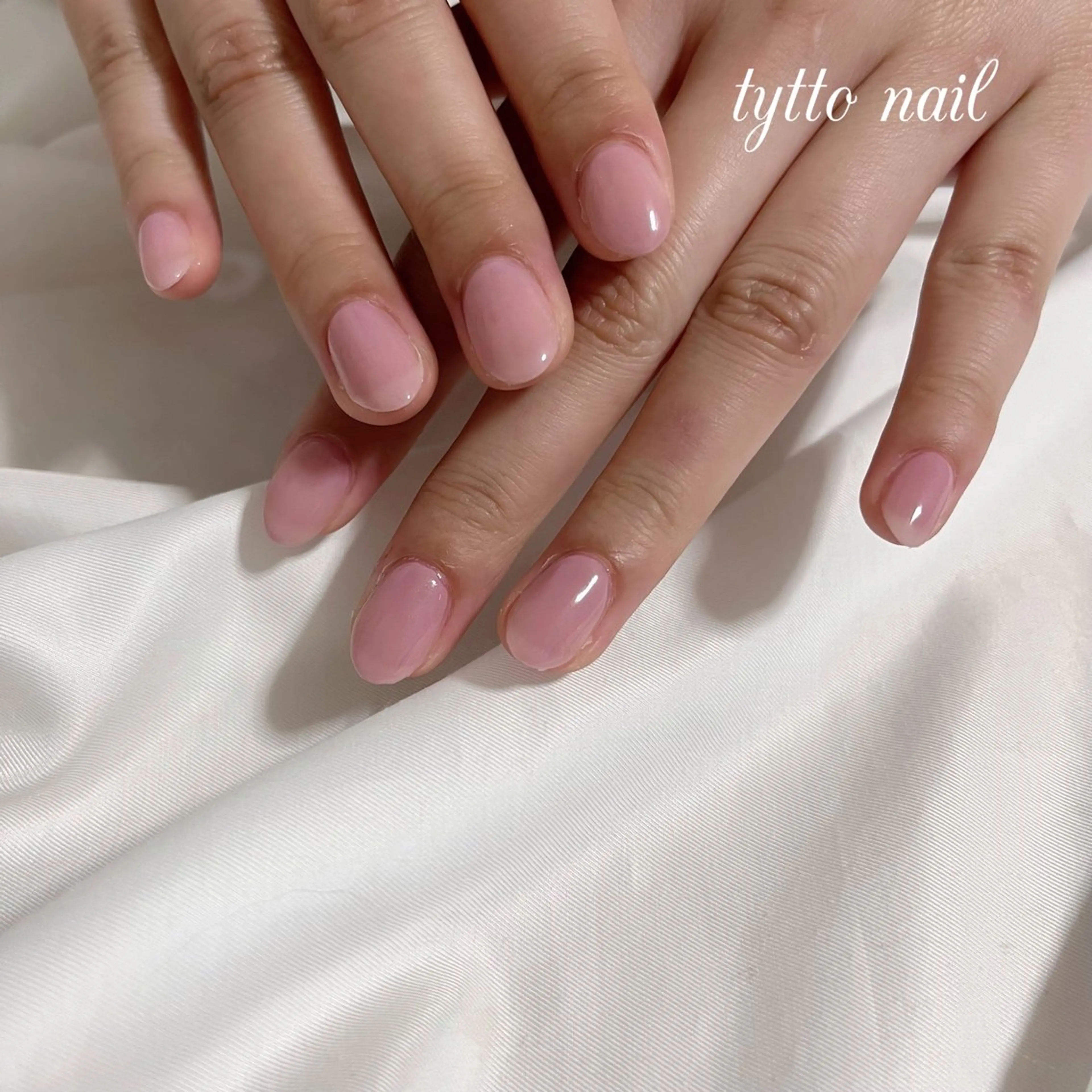 ネイル オフィスネイル ワンカラーネイル ピンク シンプルネイル ハンドネイル tytto nail ❤︎‪‪eri‪‪のネイルデザイン
