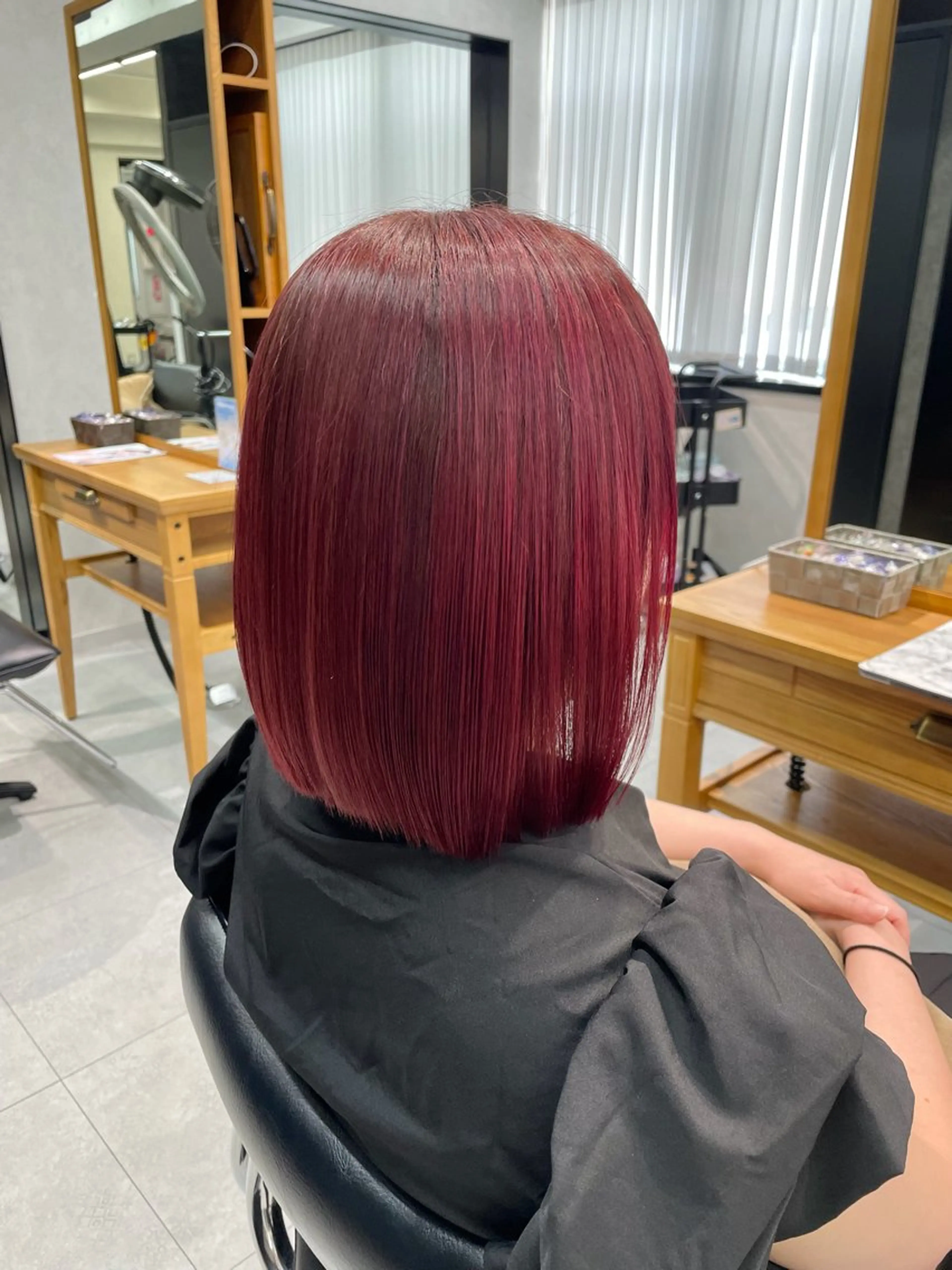 ミディアム カラー ピンクカラー カット ヘアカラー トリートメント ✨横須賀髪質改善✨️ 加藤 百音のヘアスタイル