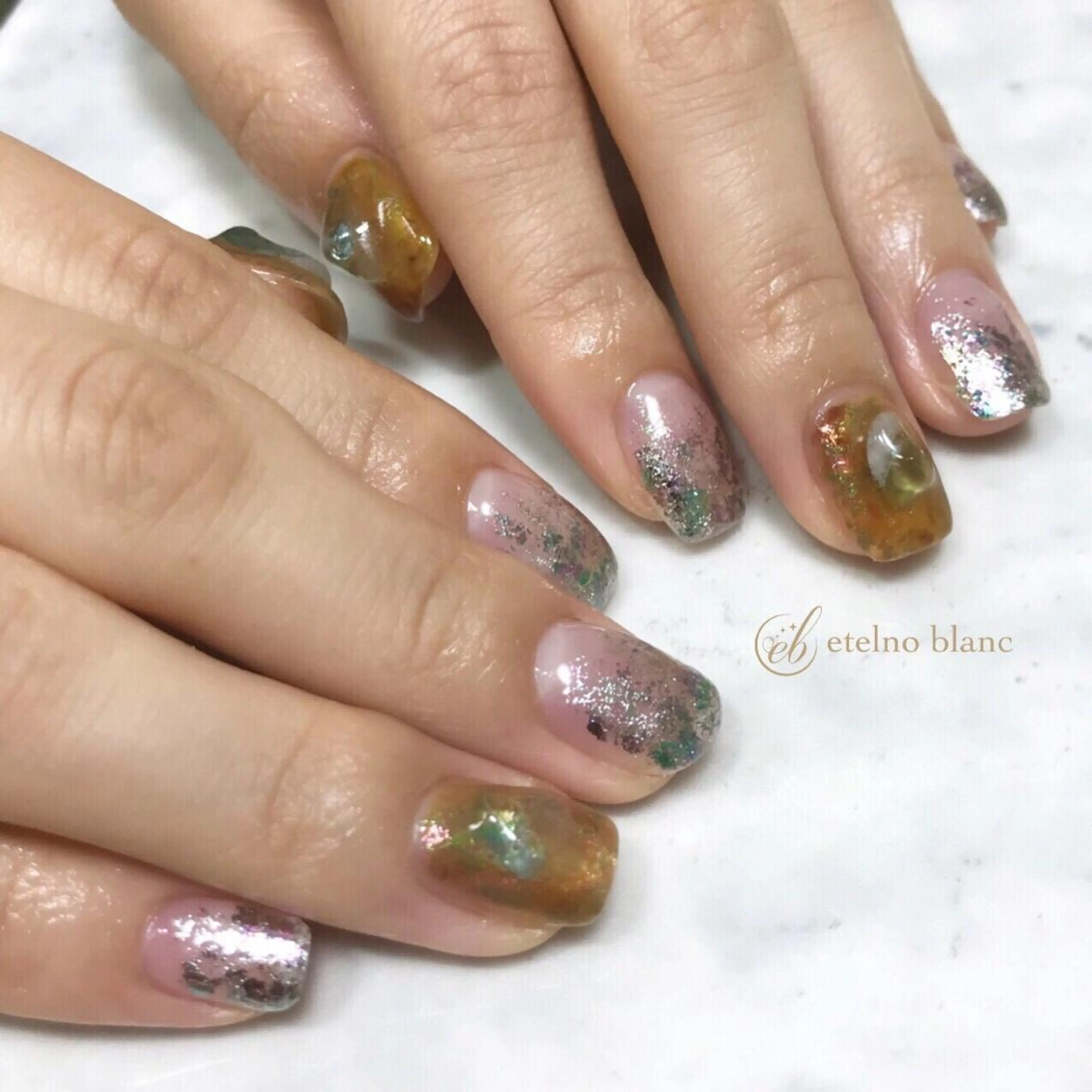 ネイル etelno blanc中目黒のネイルデザイン