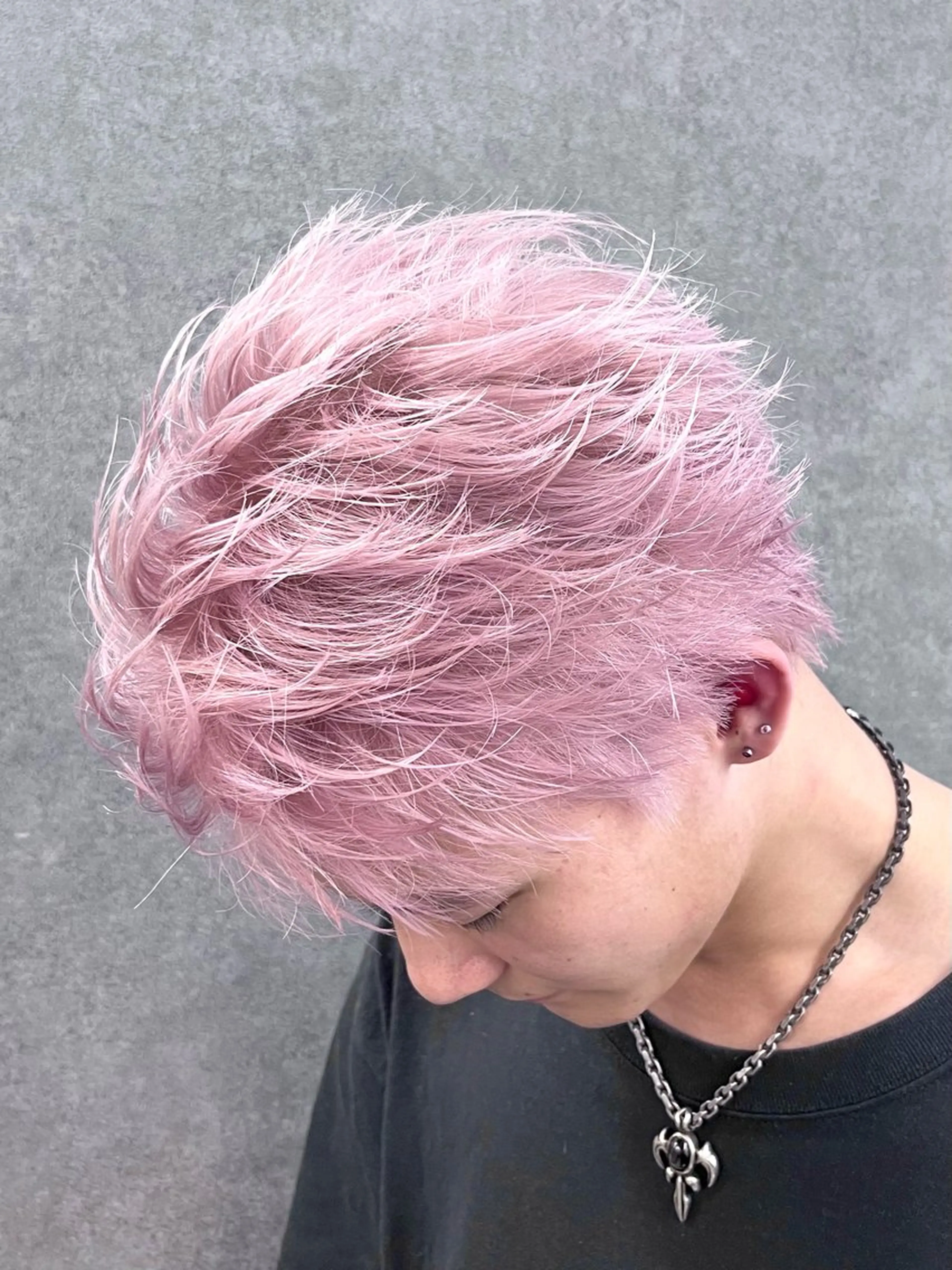 ショート ショートヘア 縮毛矯正 カット ヘアカラー AI TOKYO men's 渋谷所属・カマタ ハルキのヘアスタイル