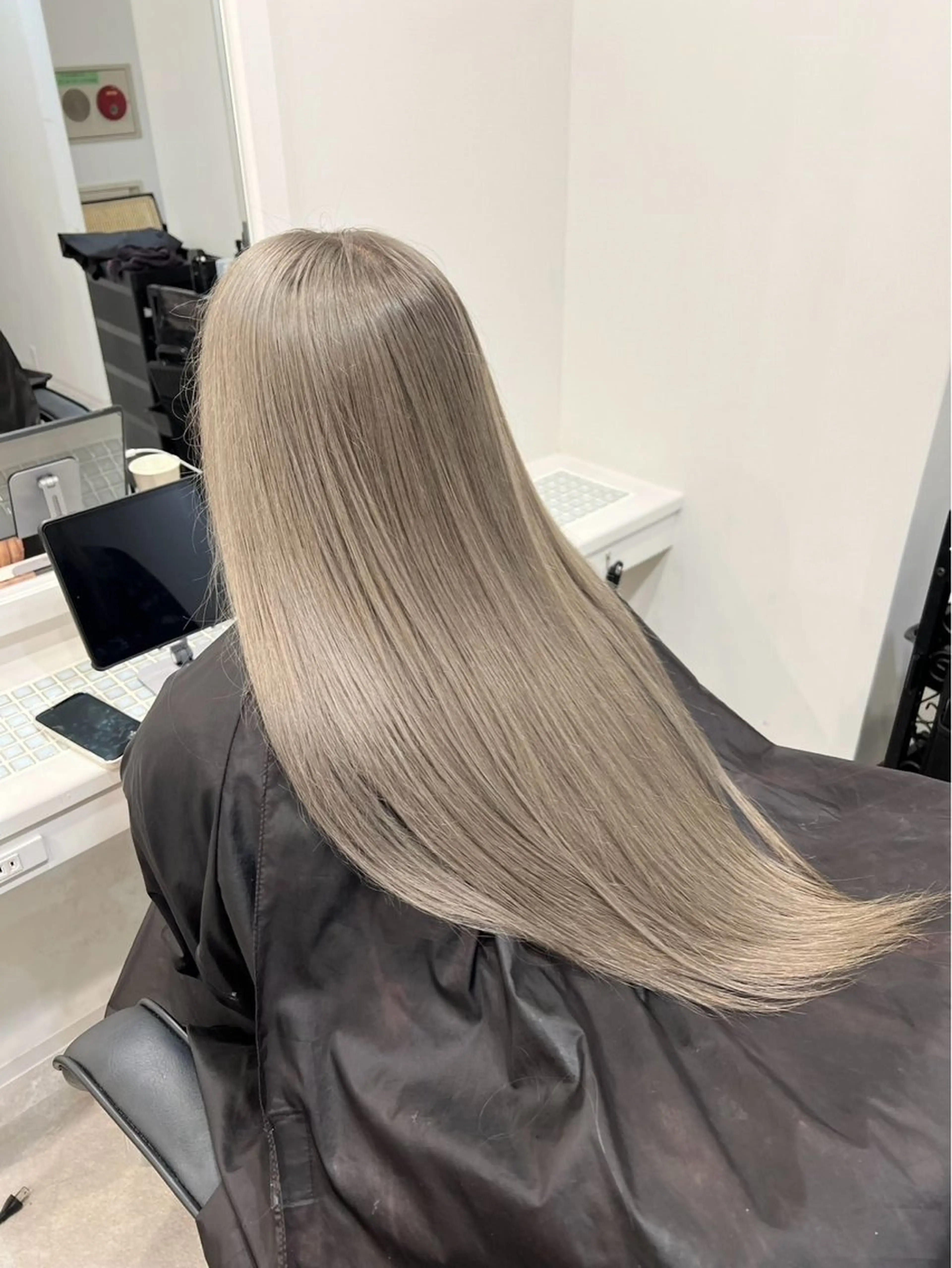 ロング カラー 透明感カラー グレージュ ハイトーンカラー シルバー ヘアカラー SEINA️️/烏丸 ブリーチ/ハイトーンのヘアスタイル