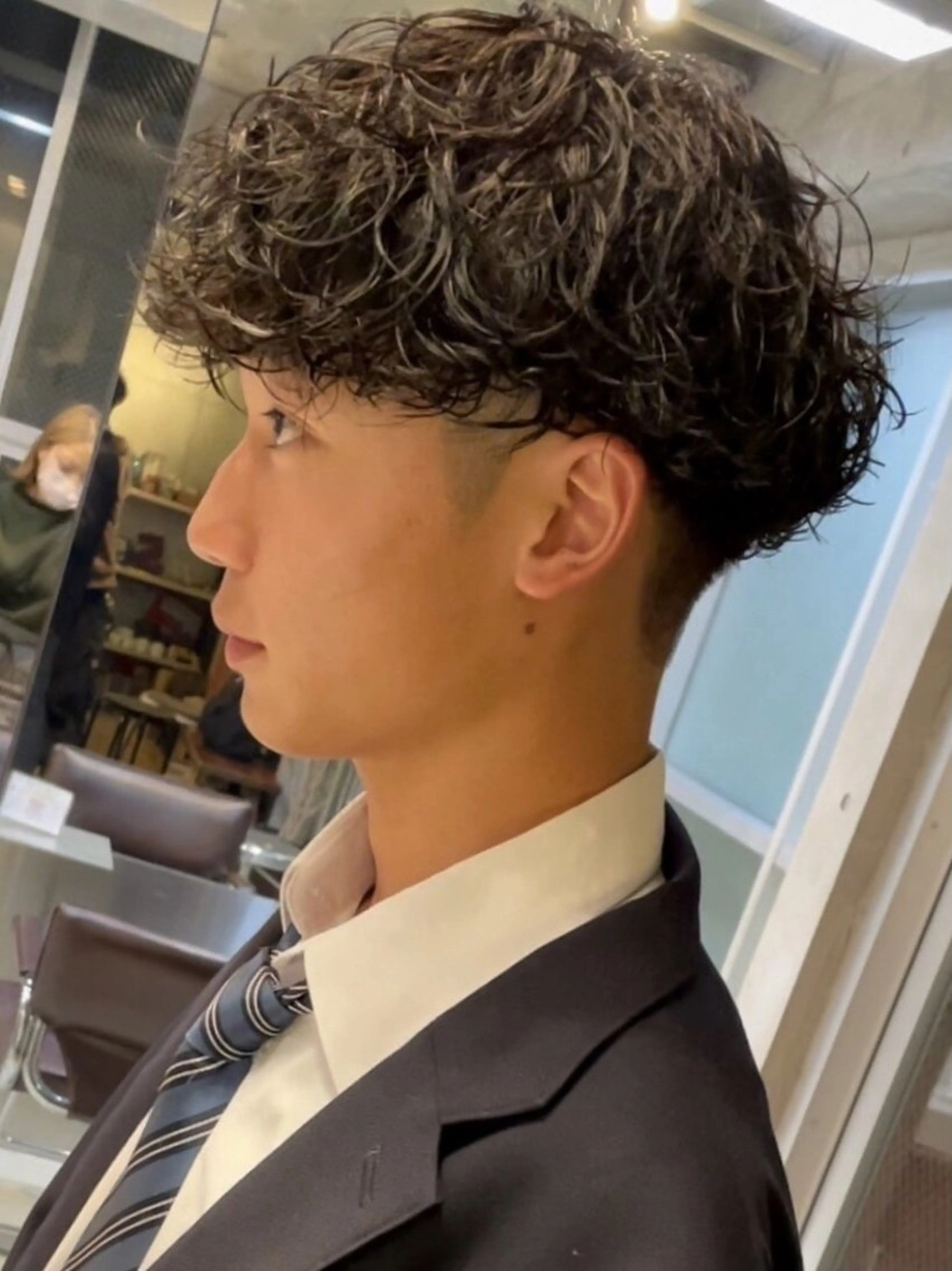 ショート パーマ メンズ カット パーマ fifth天神💥/ パーマ特化/浅井良汰のヘアスタイル