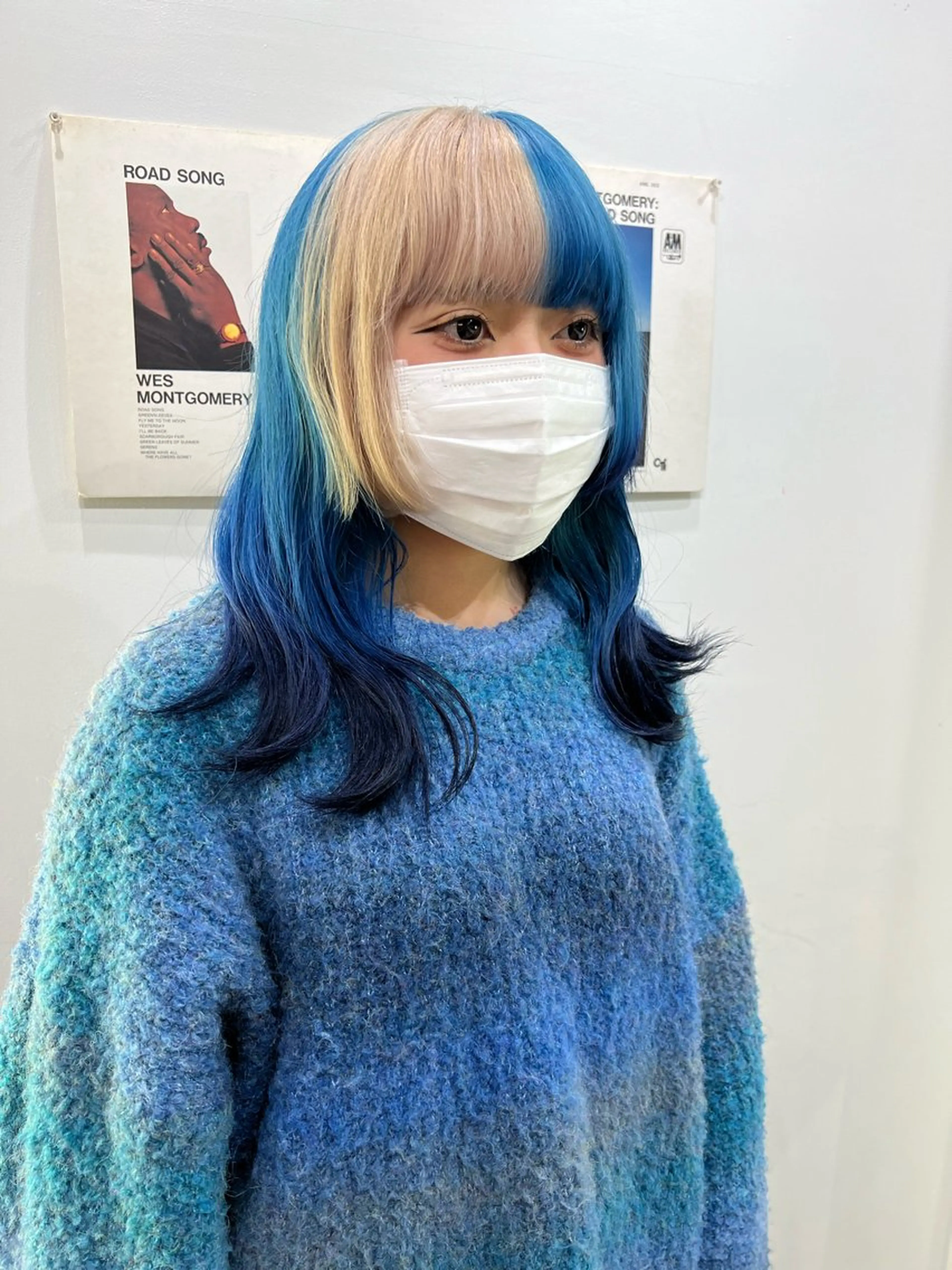 セミロング カット ヘアカラー 💥ウルフカット デザインあんな💥のヘアスタイル