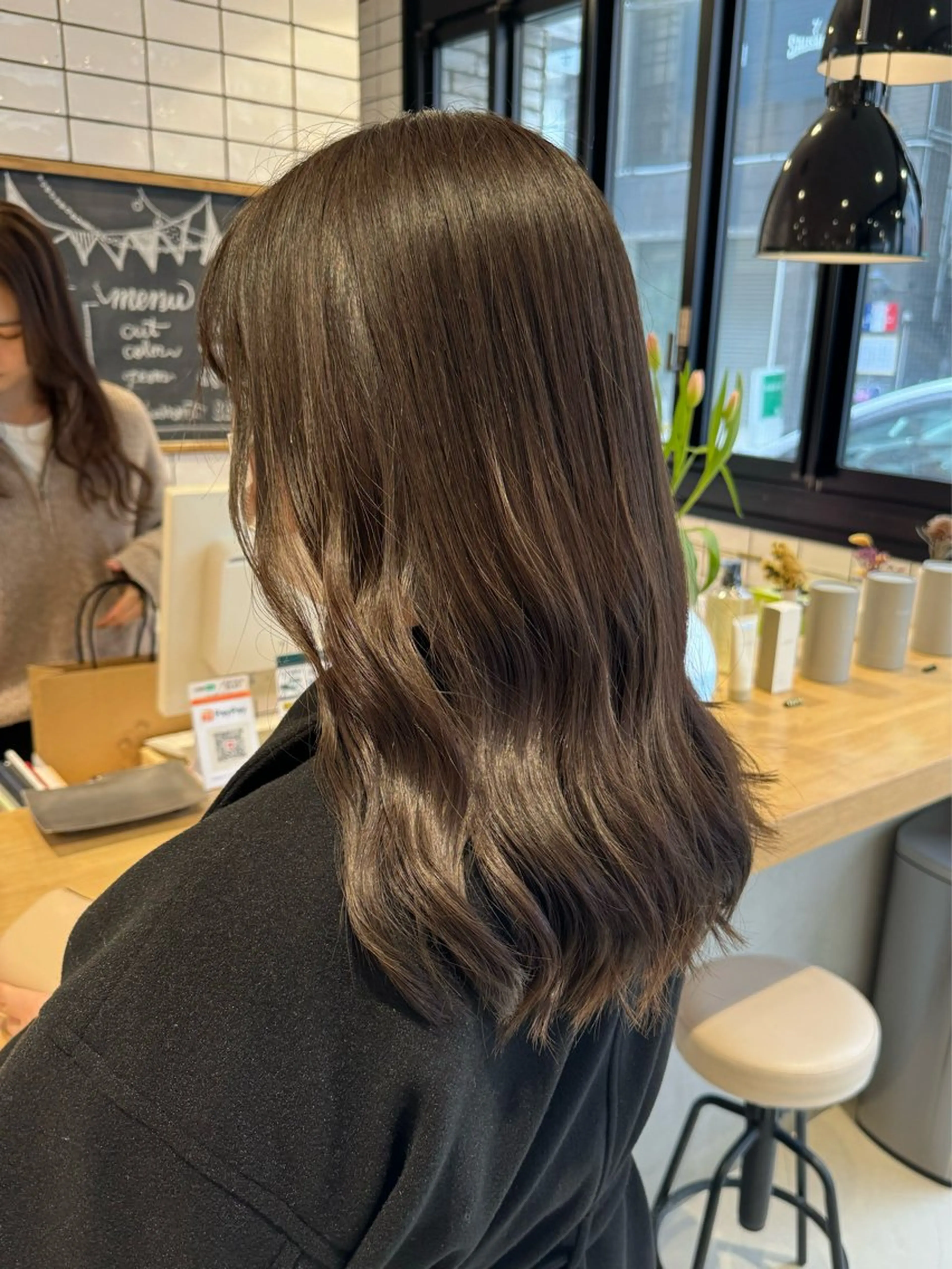 セミロング カラー カット ヘアカラー トリートメント 艶カラー/暖色カラー /透明感/ryutoのヘアスタイル