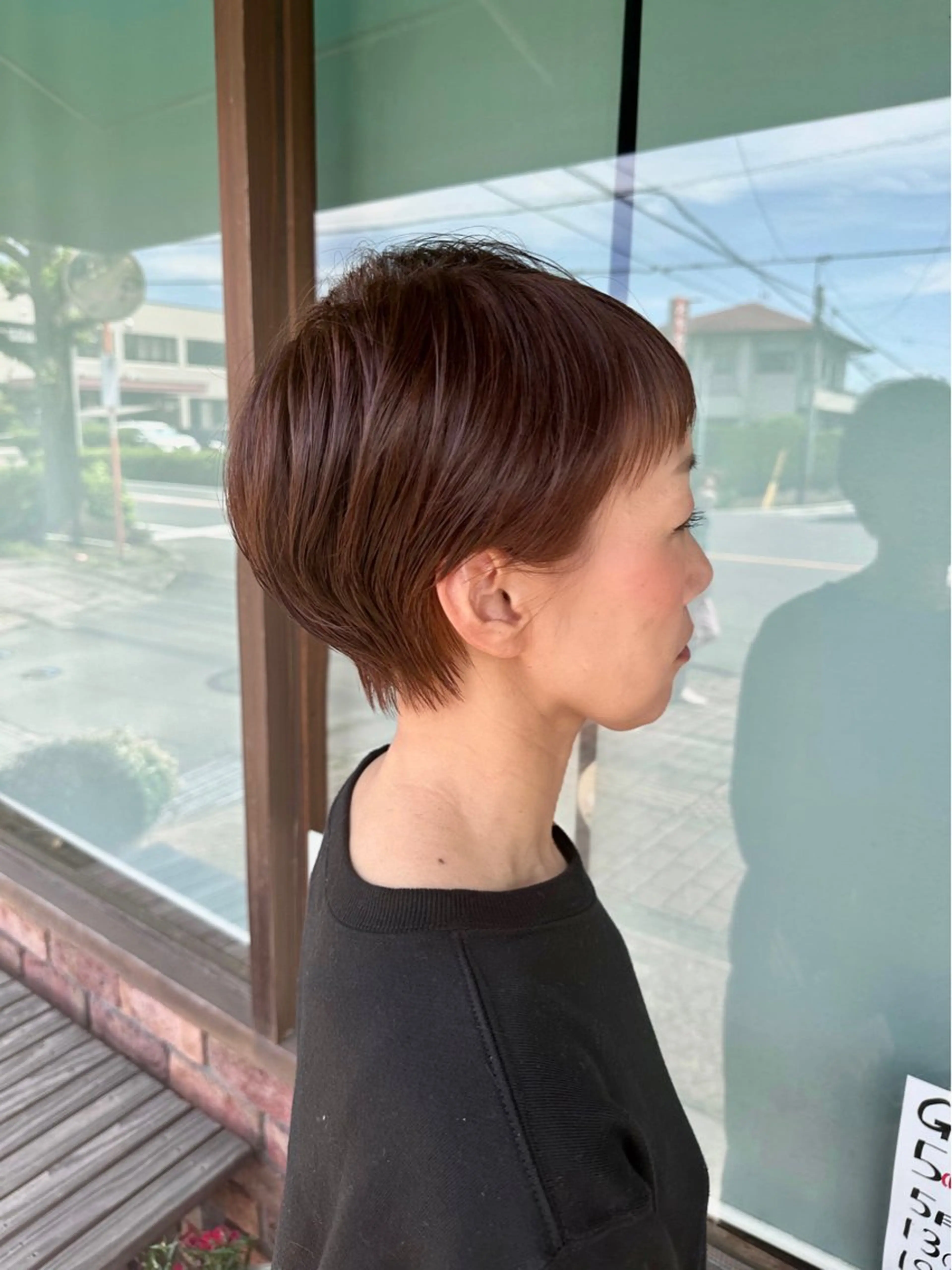 ショート カット ヘアカラー はまだ かんたのヘアスタイル