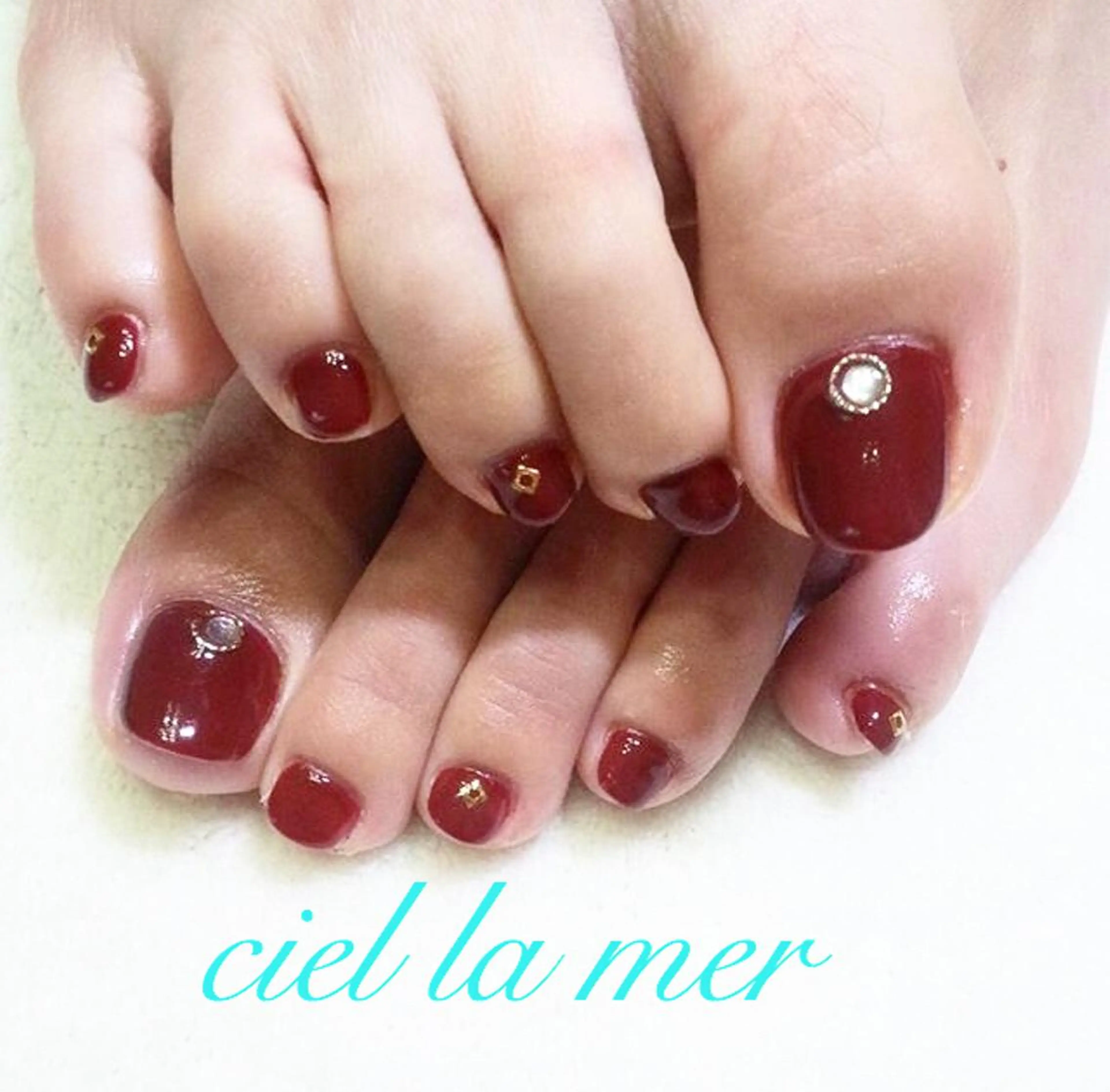 ネイル ハンドネイル フットネイル ciel la merのネイルデザイン