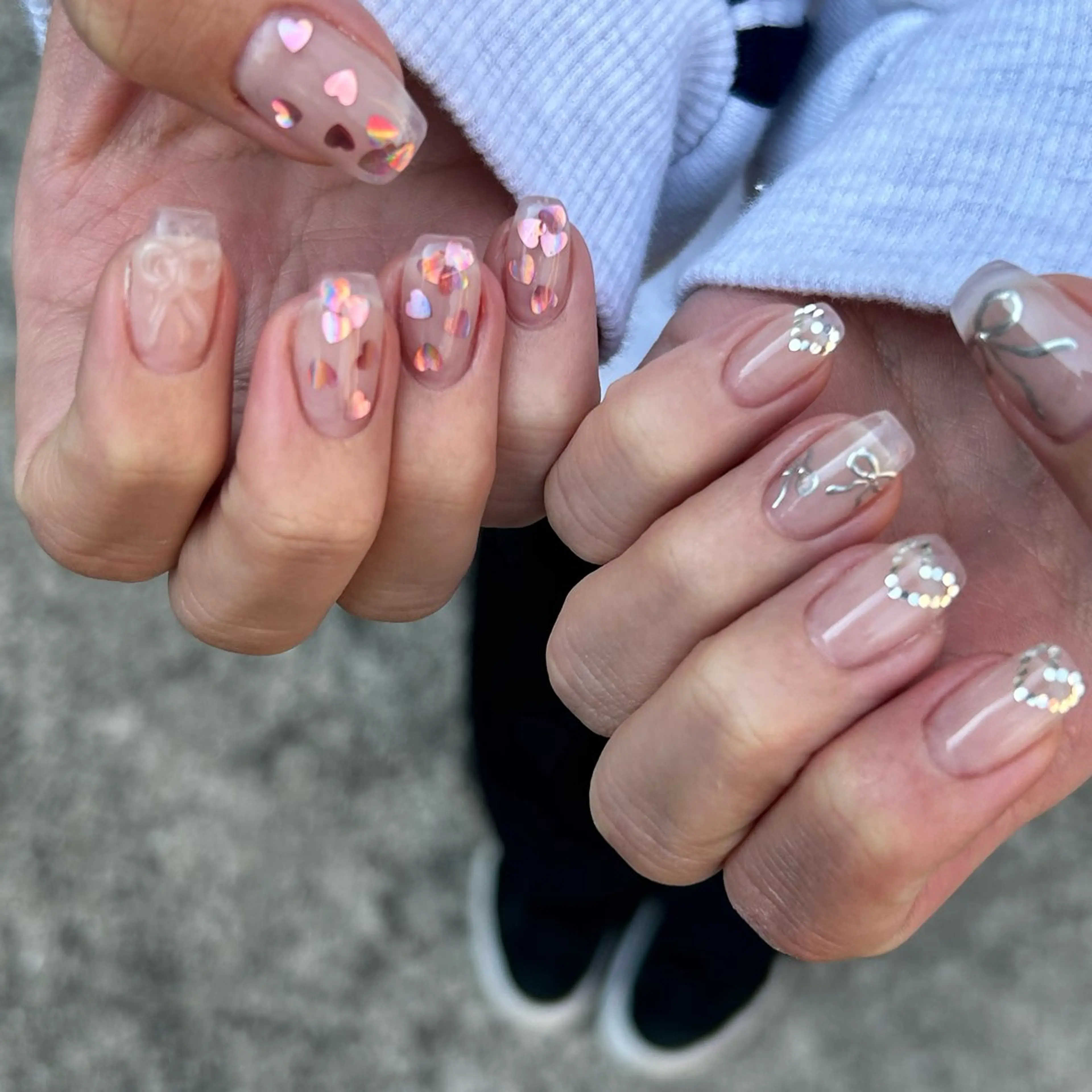 ネイル 長さ出し Rio 𓍼のネイルデザイン