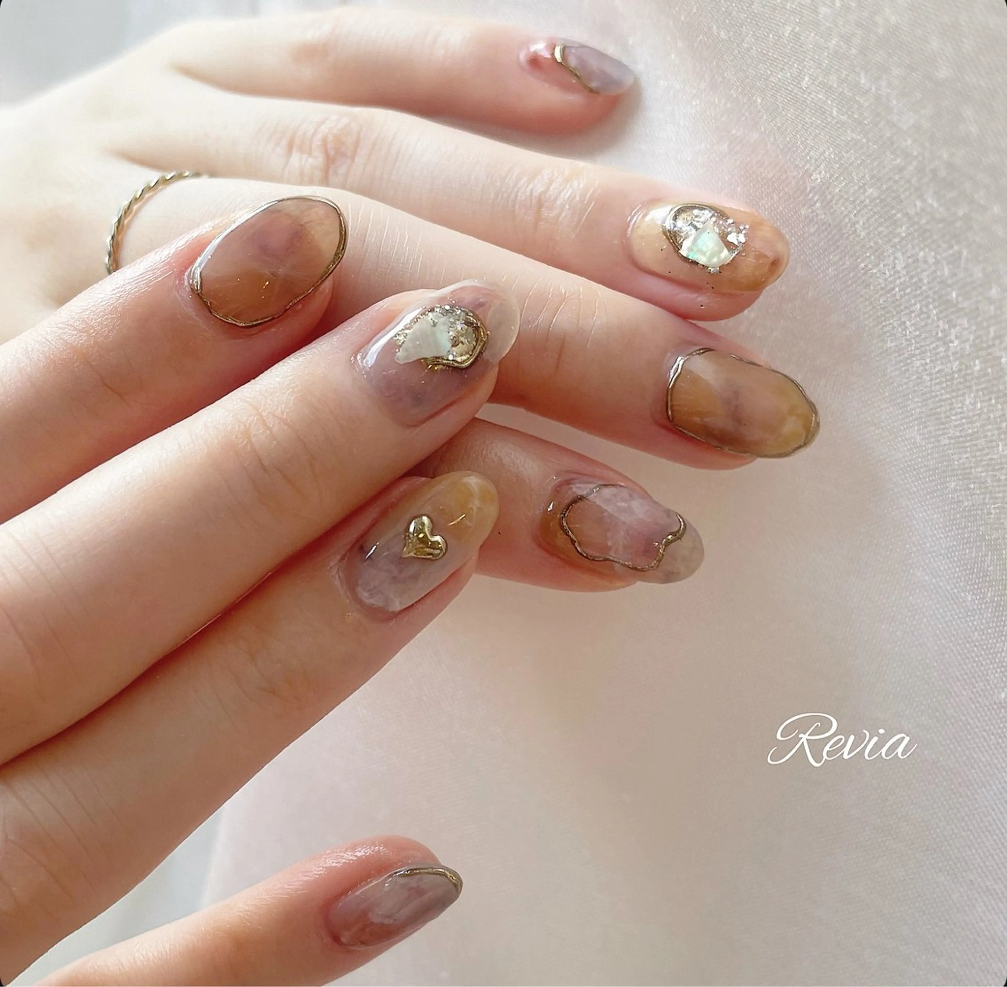 ネイル ハンドネイル revia所属・ERI Nailistのネイルデザイン