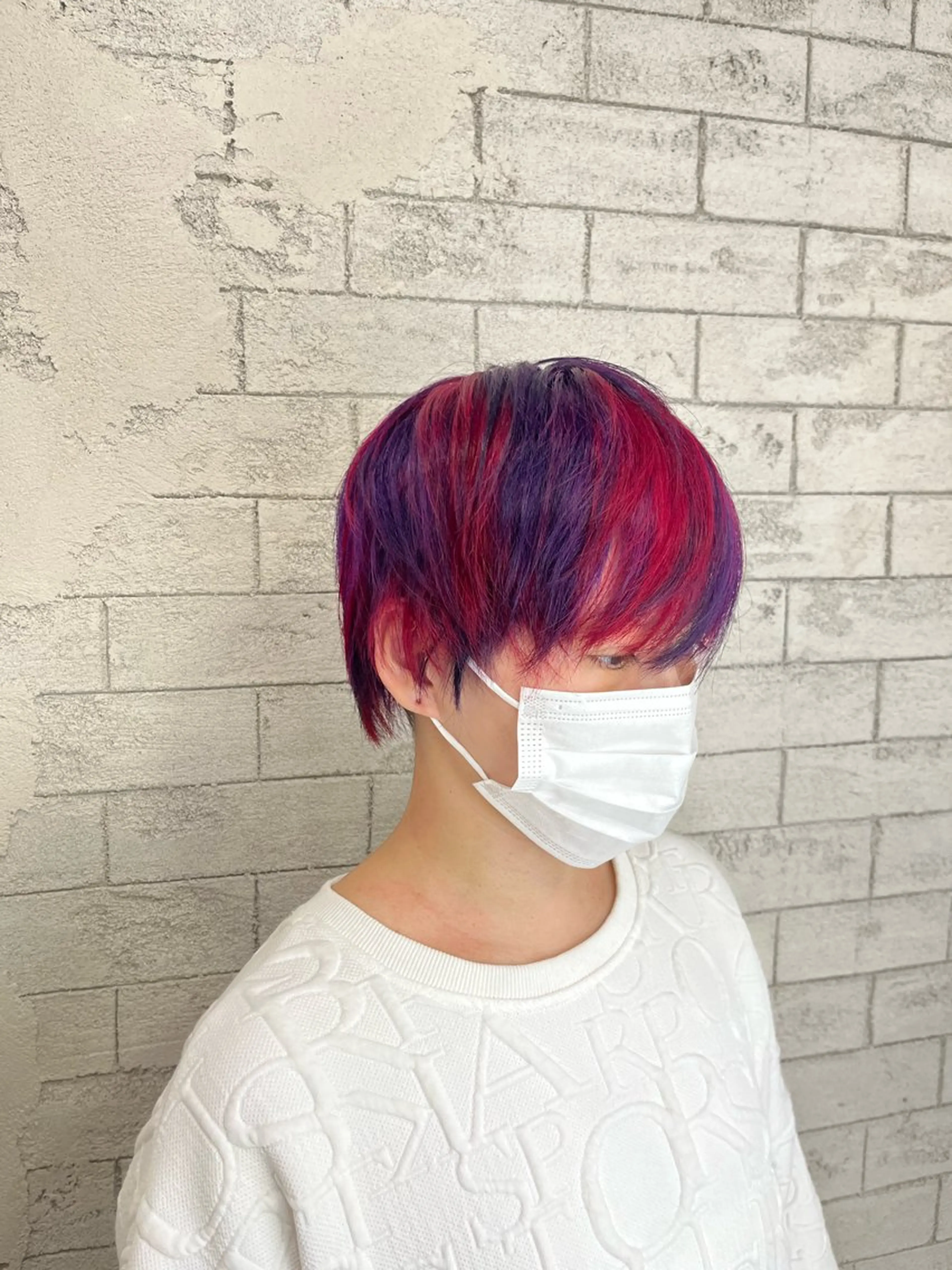 ショート カラー 🦋インナー/エク ステ🦋YUI🦋のヘアスタイル