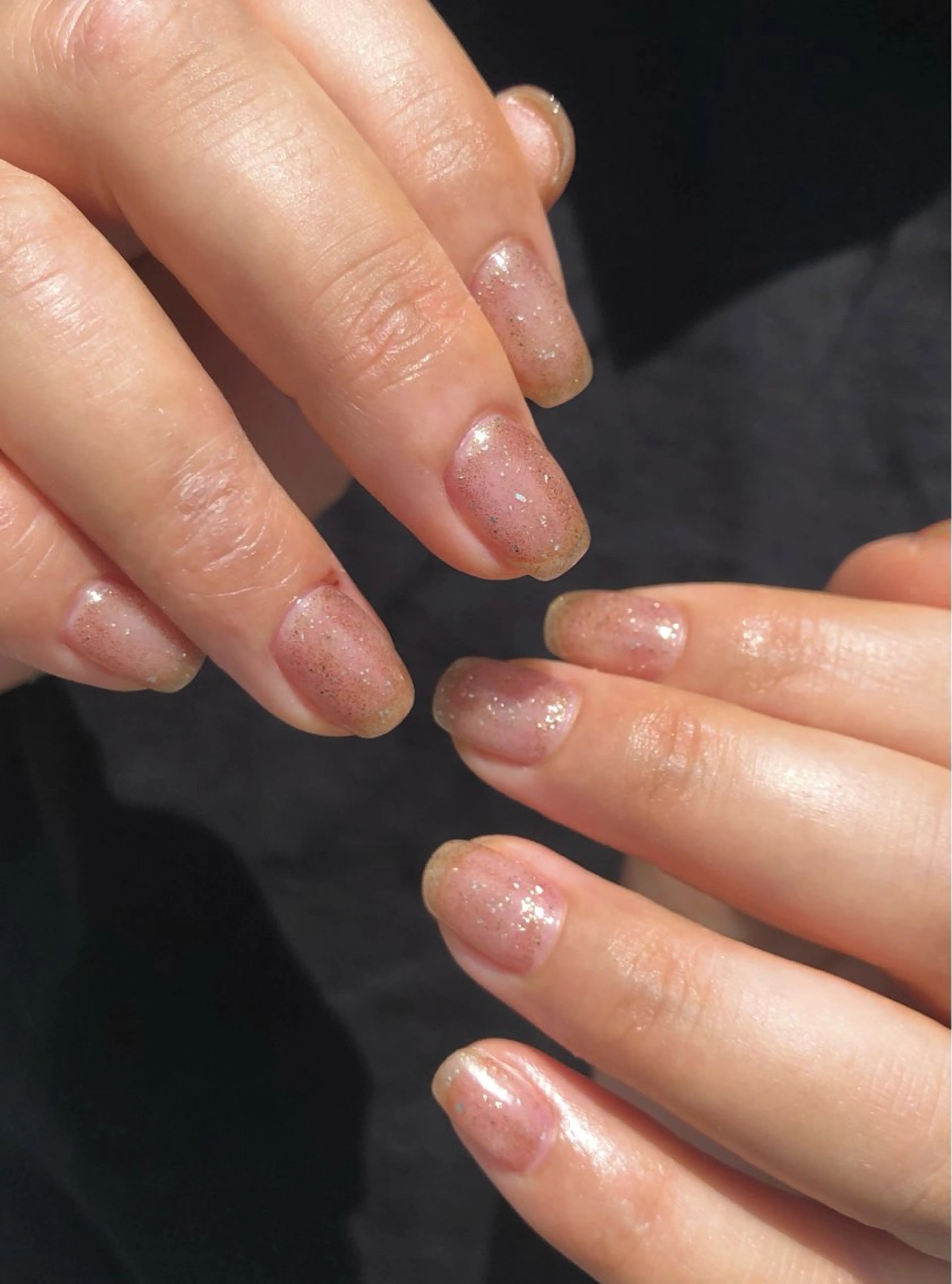 ネイル クリアネイル ラメ(グリッター) ハンドネイル Maulea AYAのネイルデザイン