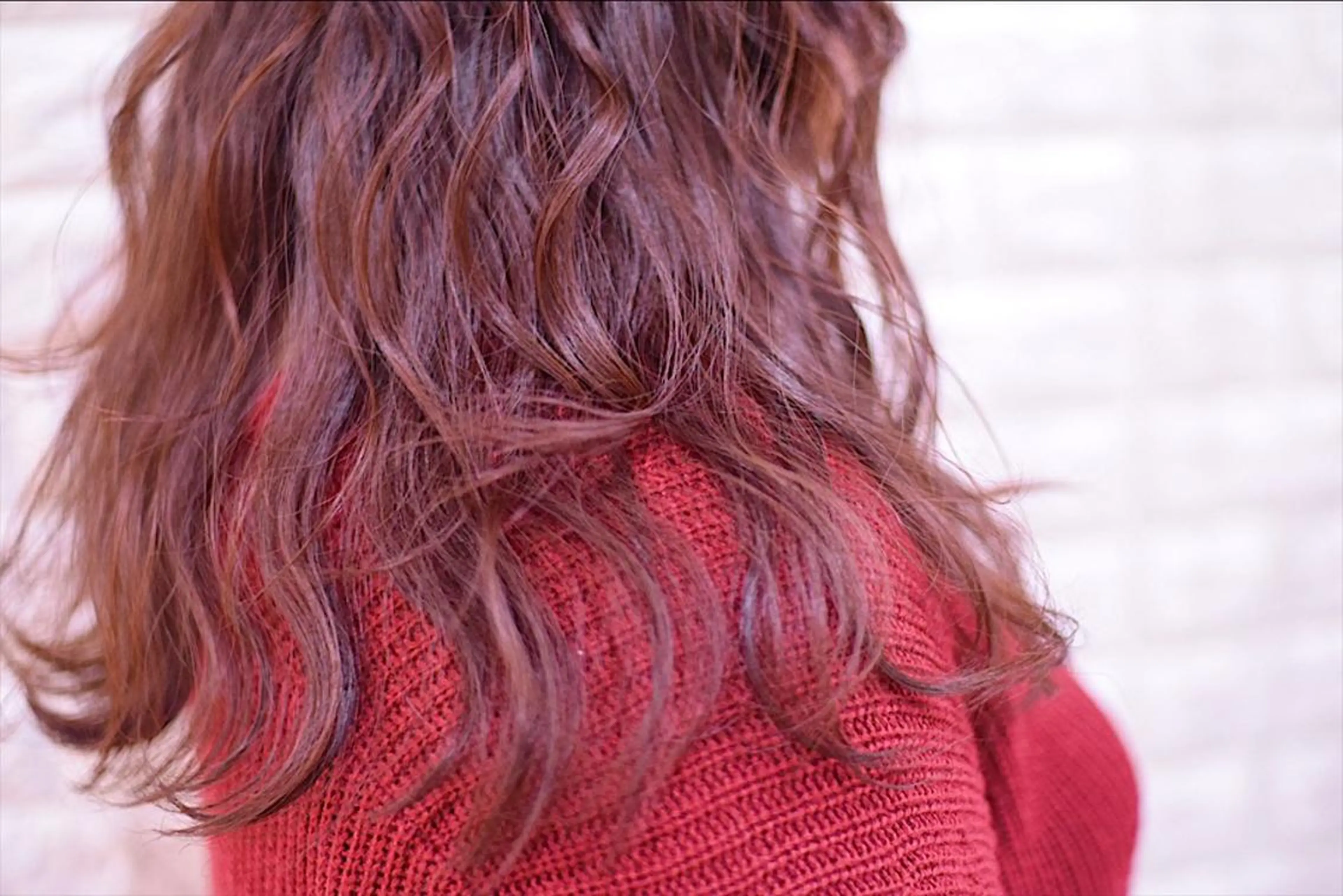 ミディアム カラー カット ハイトーンカラー RYUのヘアスタイル