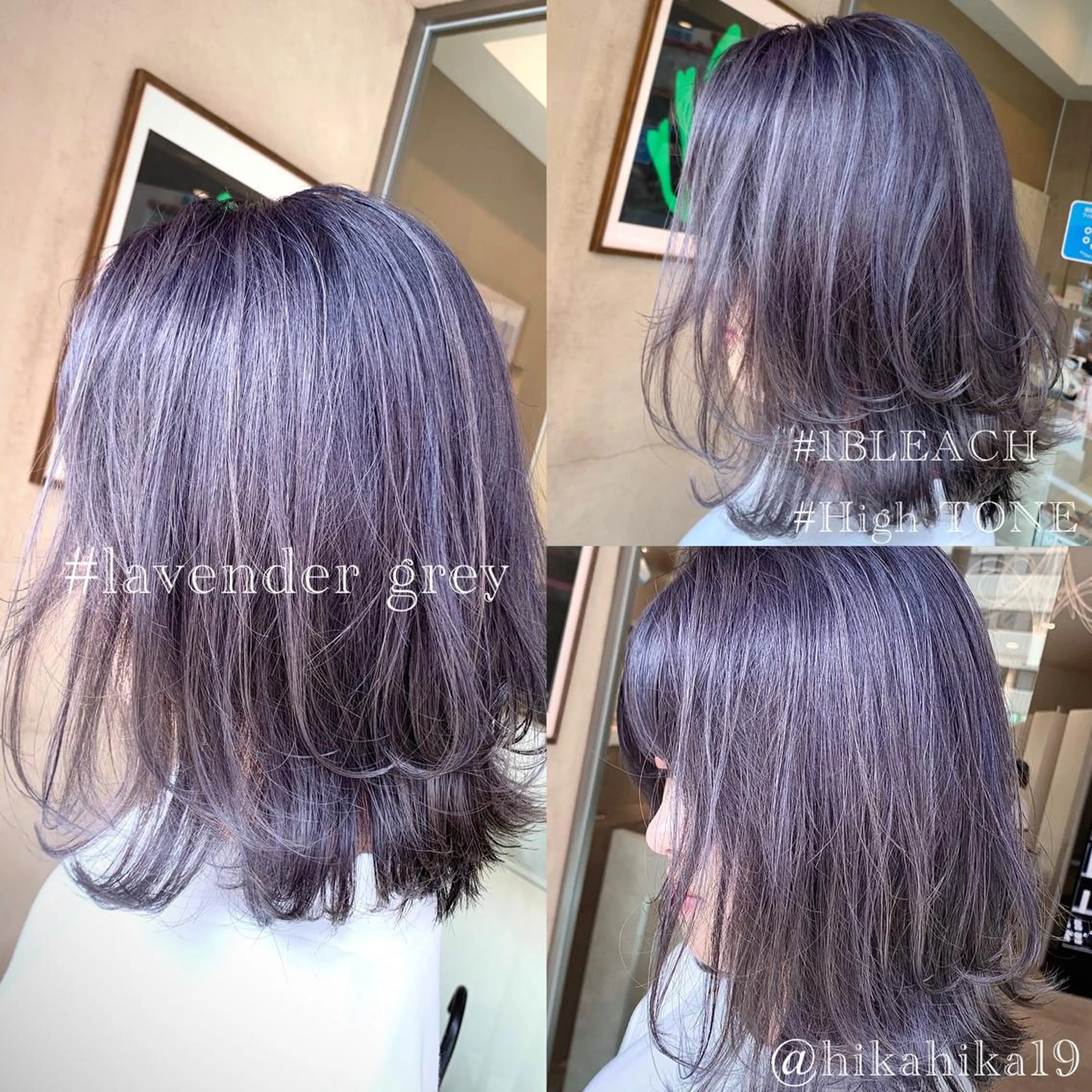 ミディアム カラー ラベンダーカラー メンズカット/レイヤ ーカット大名Lay.のヘアスタイル