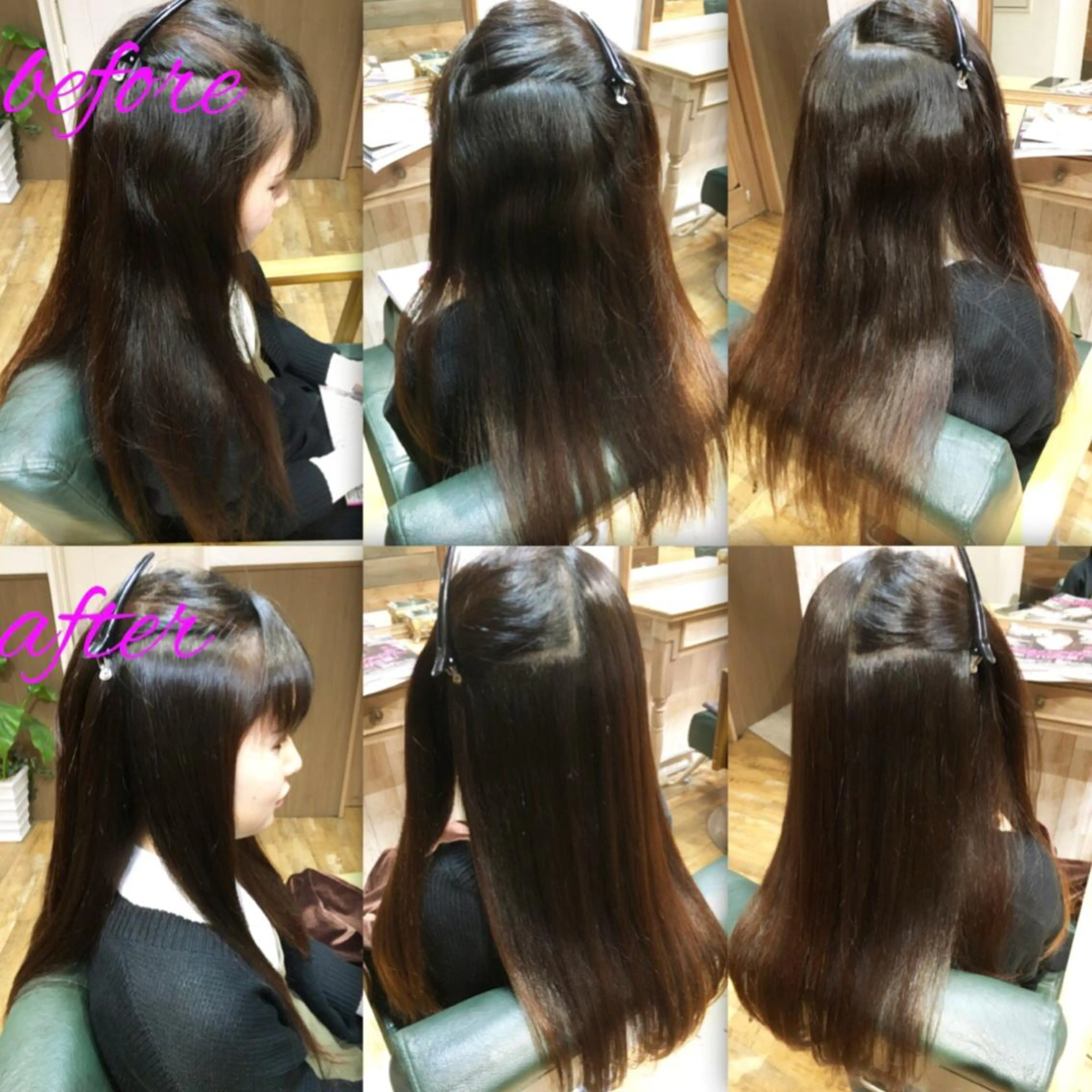 ロング パーマ ストレートパーマ カット 縮毛矯正 縮毛矯正とパーマは お任せ/デサキ🍥のヘアスタイル
