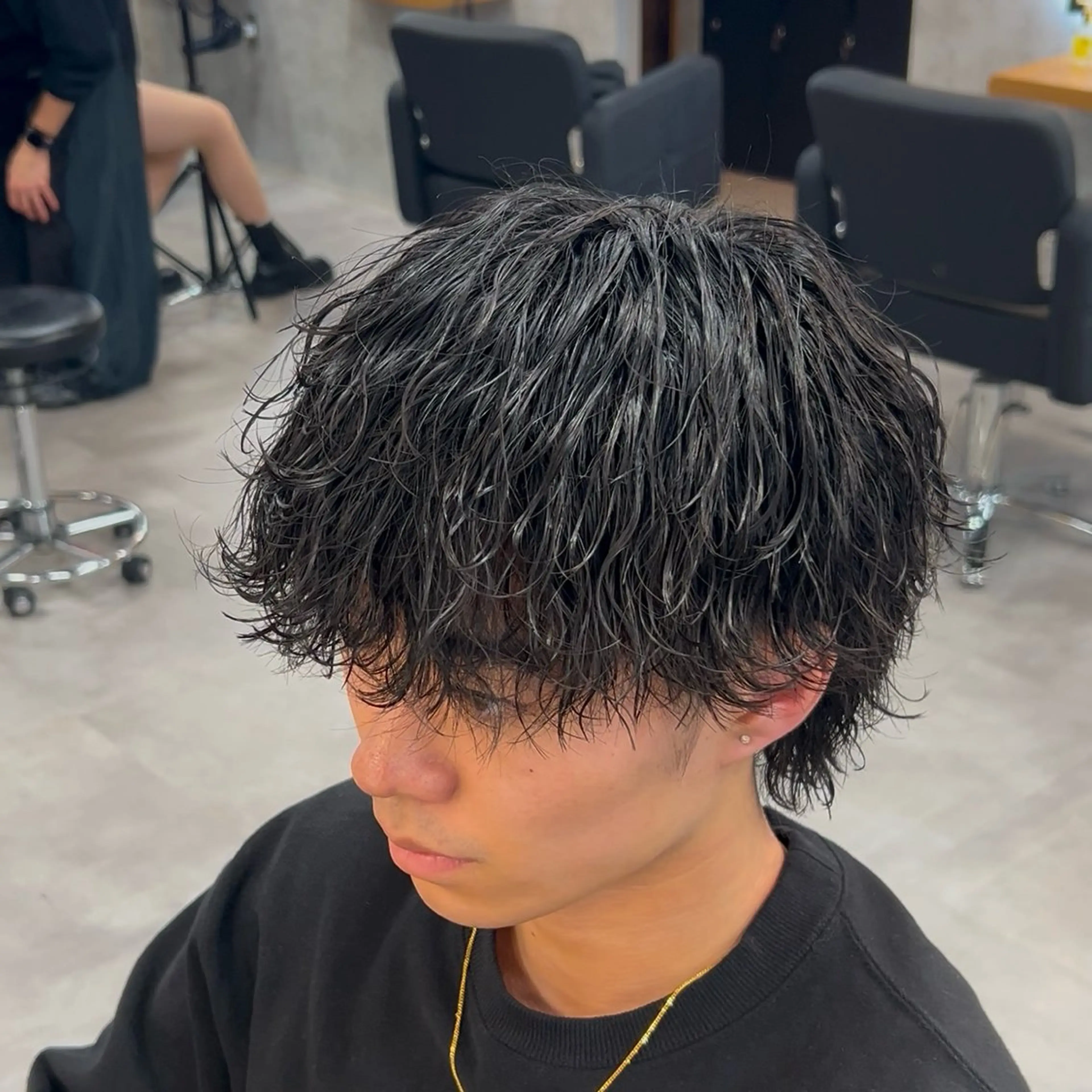 メンズ メンズパーマ 波巻きパーマ カット パーマ 【札幌メンズ特化】 🔥つばさ🔥のヘアスタイル