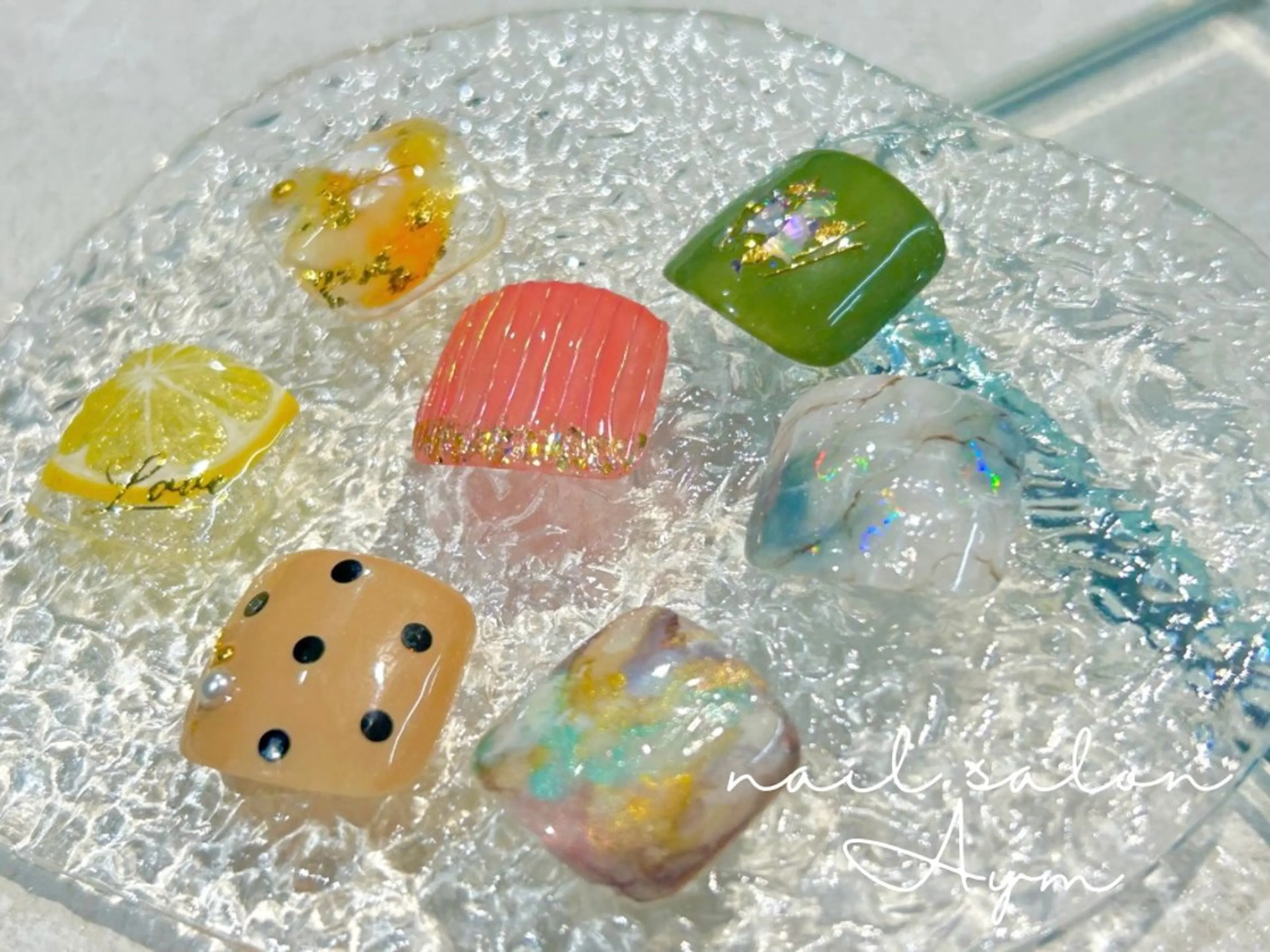 ネイル アートネイル フットネイル 夏ネイル nail salon  Aym所属・nail salon Aymのネイルデザイン