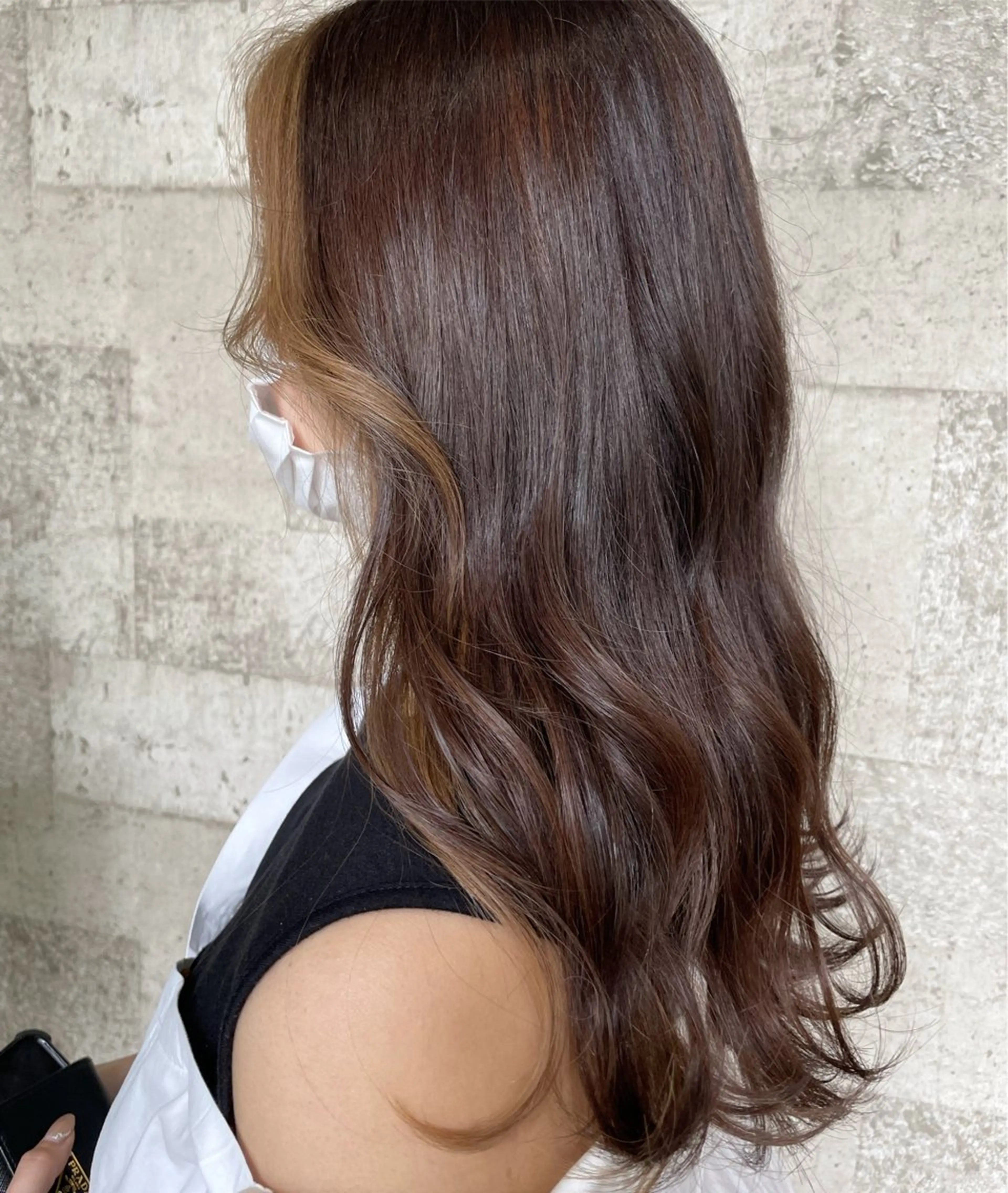 ロング カラー ミストバング  フェイスフレーミング 🫧レイナ 🫧 透明感カラー🫧のヘアスタイル