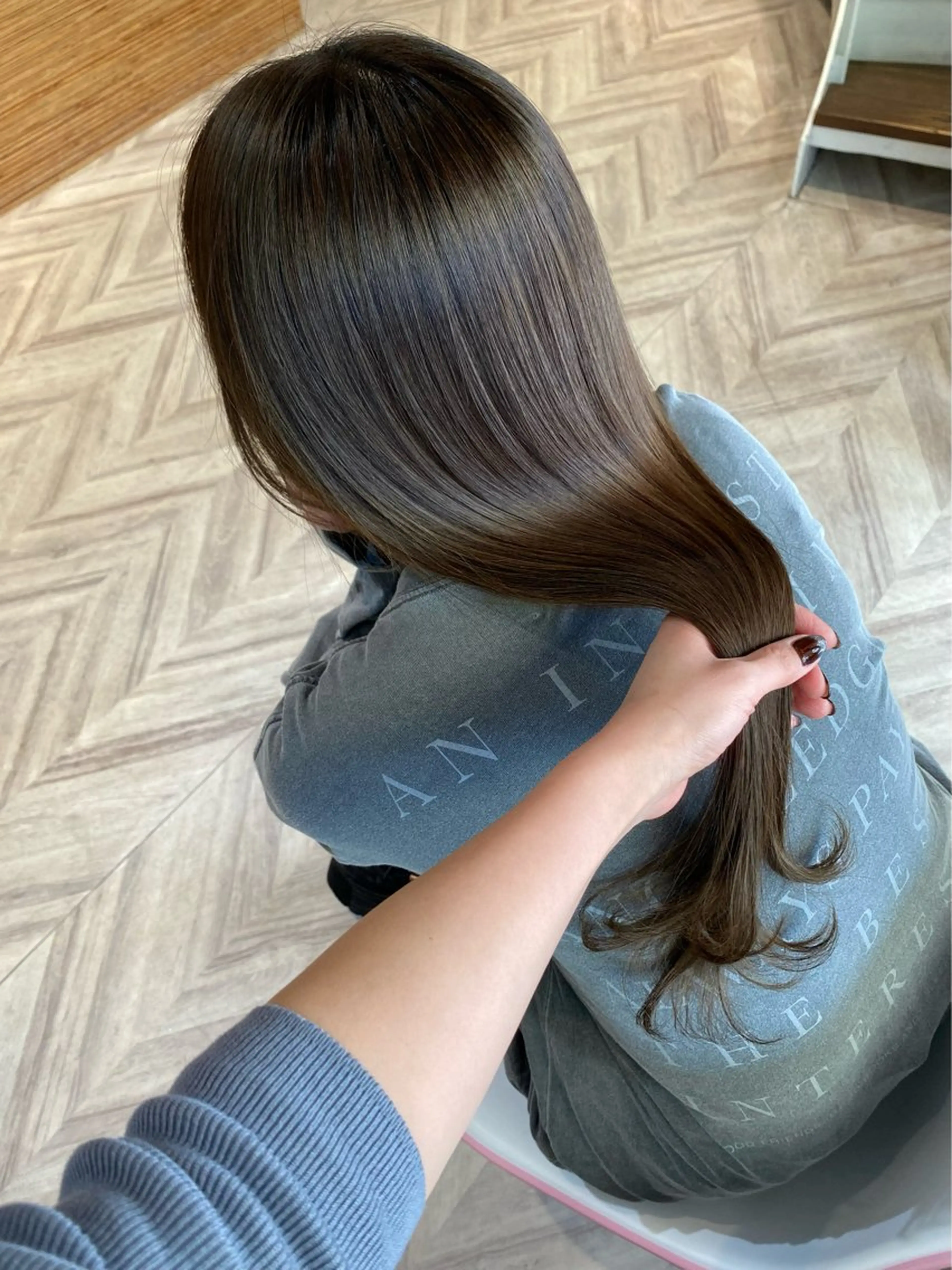 ロング カラー 髪質改善 トリートメント カット ヘアカラー トリートメント ボブ/透明感カラー /坂口恵梨子のヘアスタイル