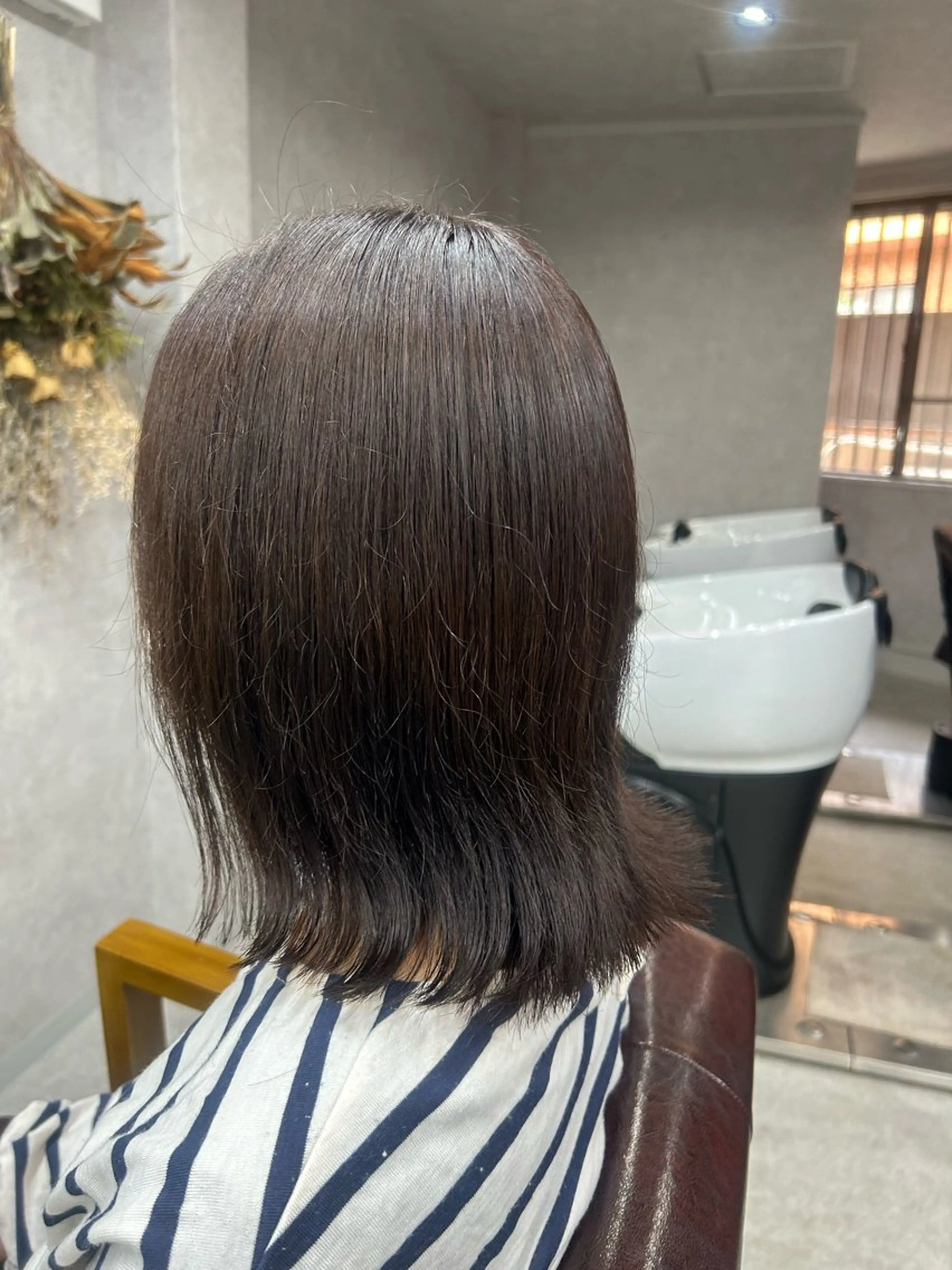 セミロング カラー カット ヘアカラー トリートメント Lien 深井店のヘアスタイル