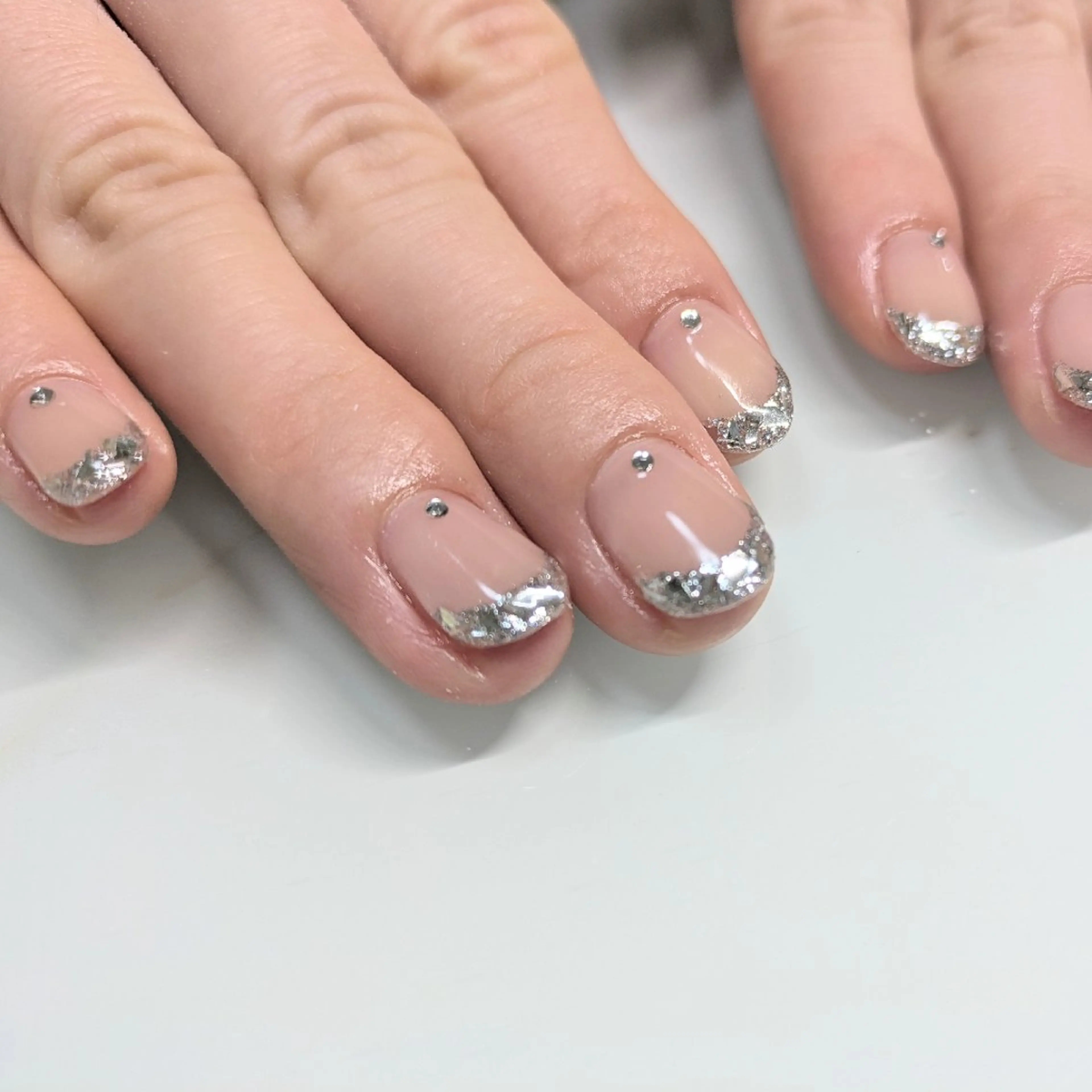 ネイル フレンチネイル ガラスフレンチ as.nail あやのネイルデザイン