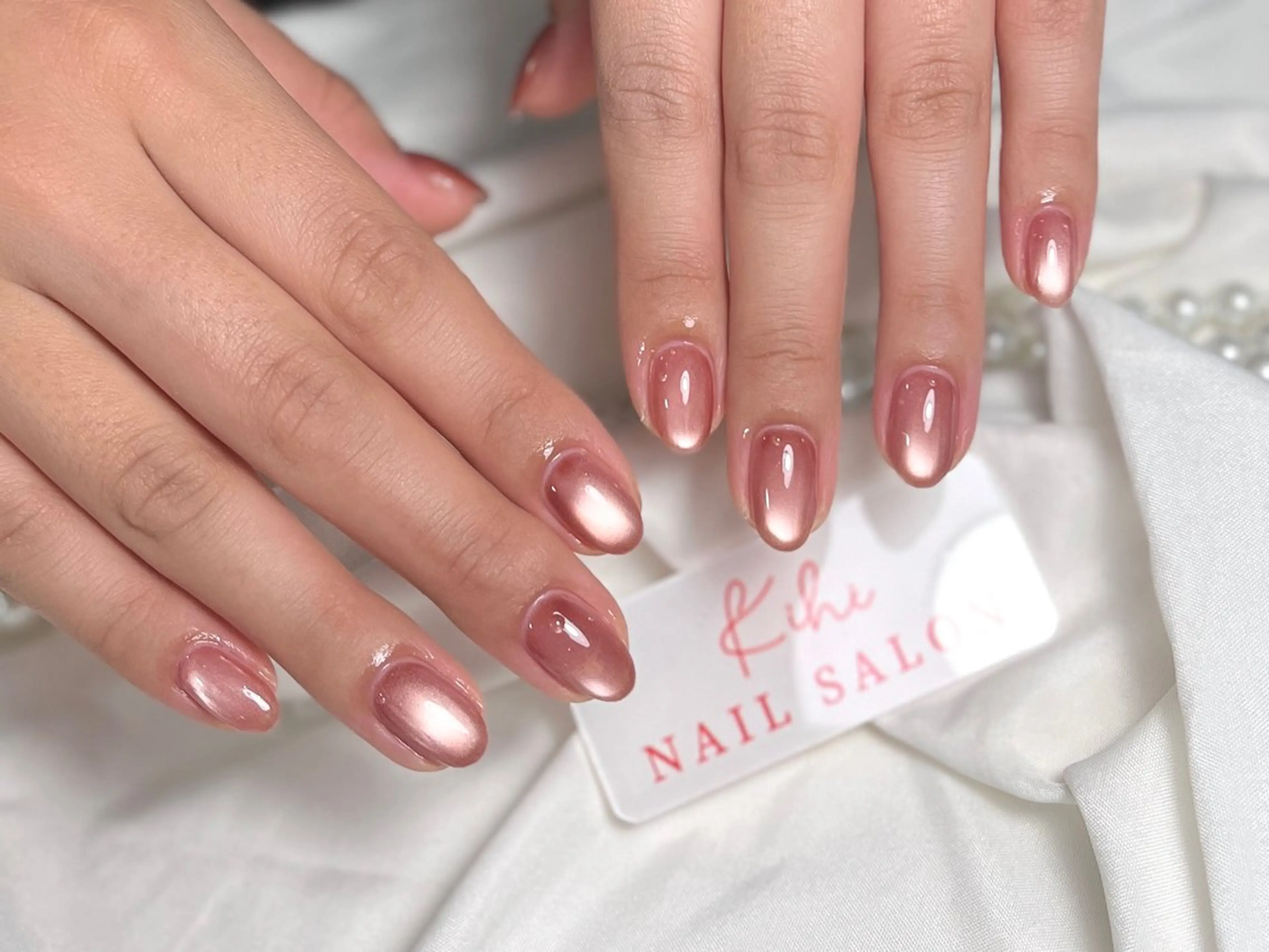 ネイル ハンドネイル ユリ🎀長さだし/ パラジェル/持ち込みのネイルデザイン