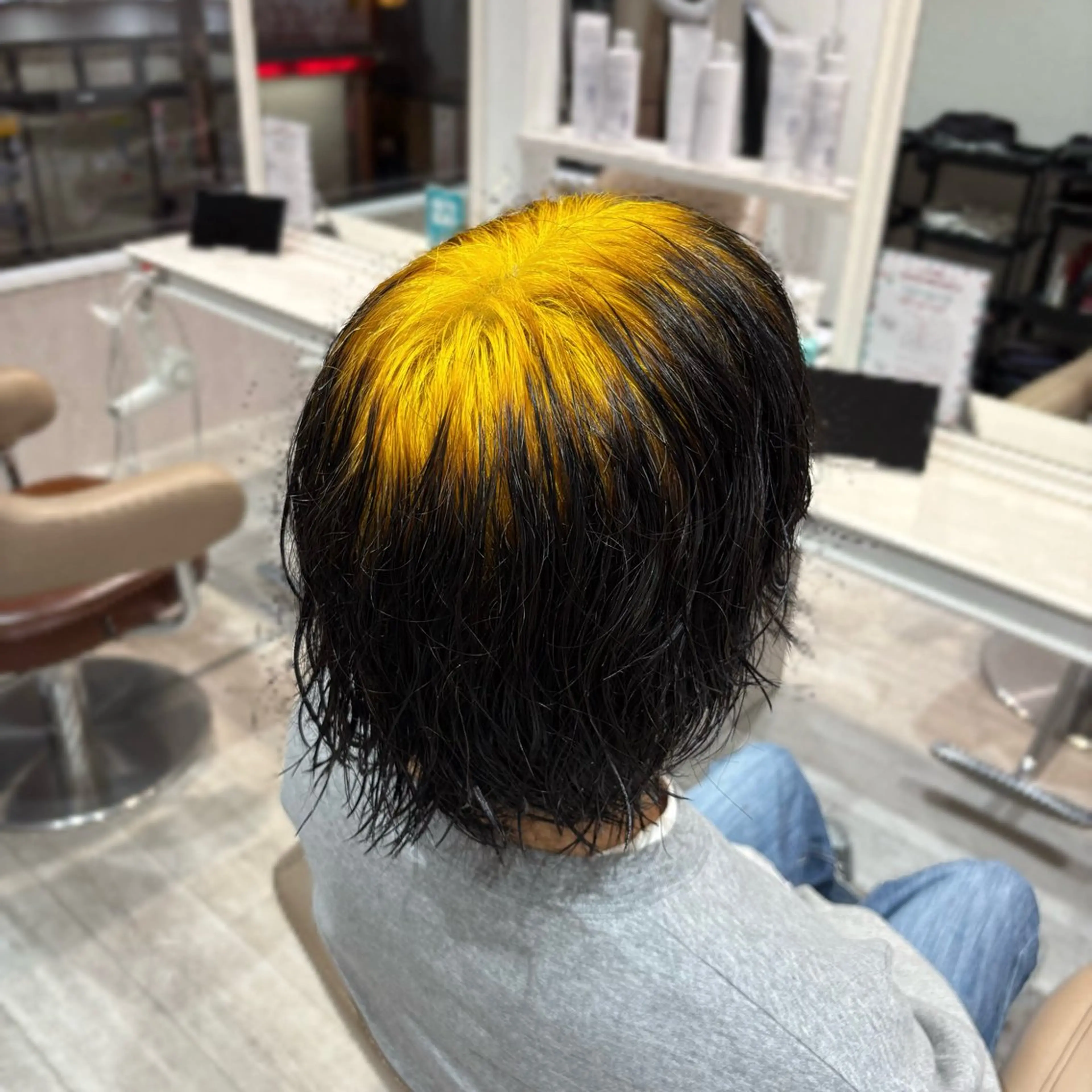 カラー メンズ メンズブリーチ ブリーチ ヘアカラー 長崎 真子のヘアスタイル