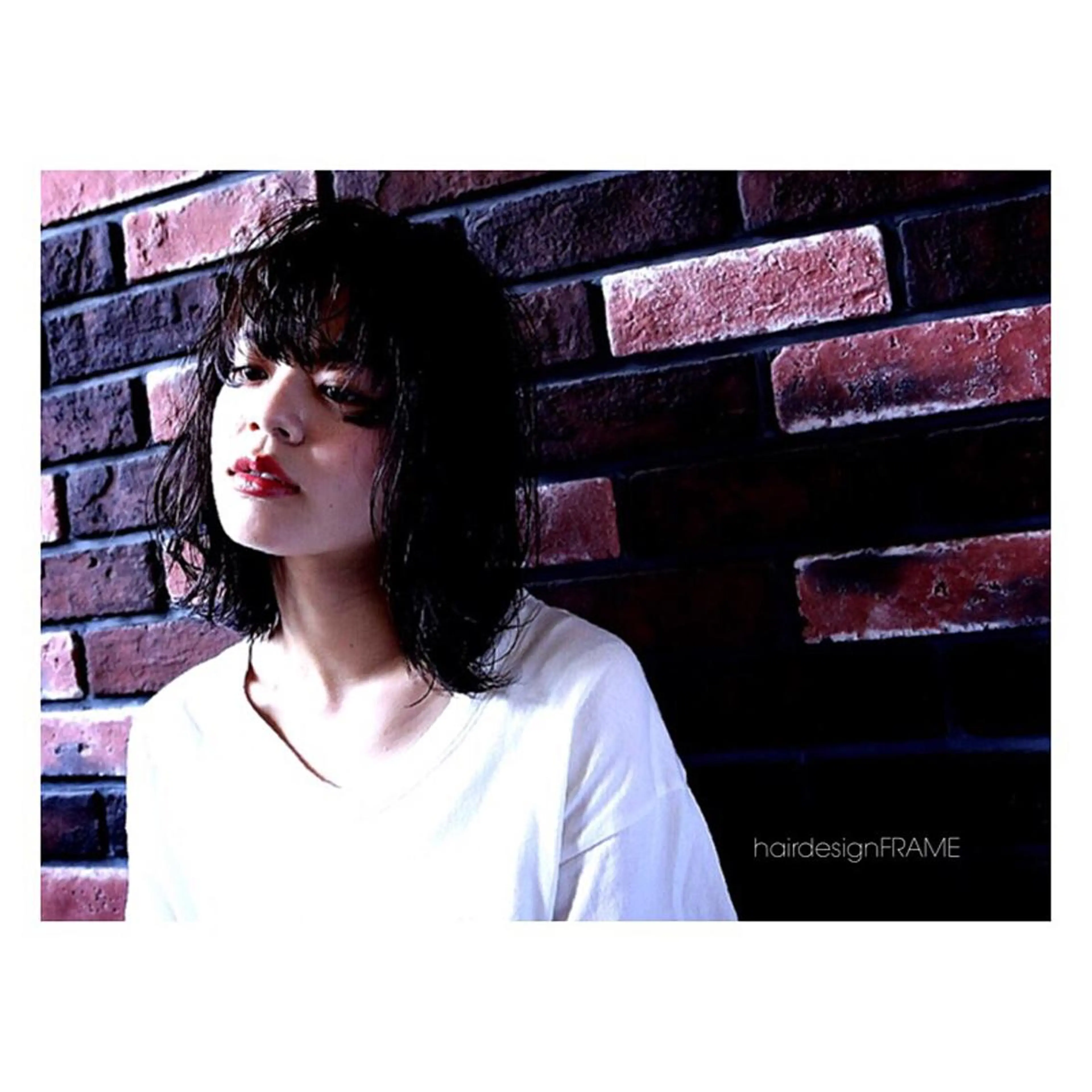 ミディアム セミロング FRAME所属・FRAME 名古屋市北区のヘアスタイル