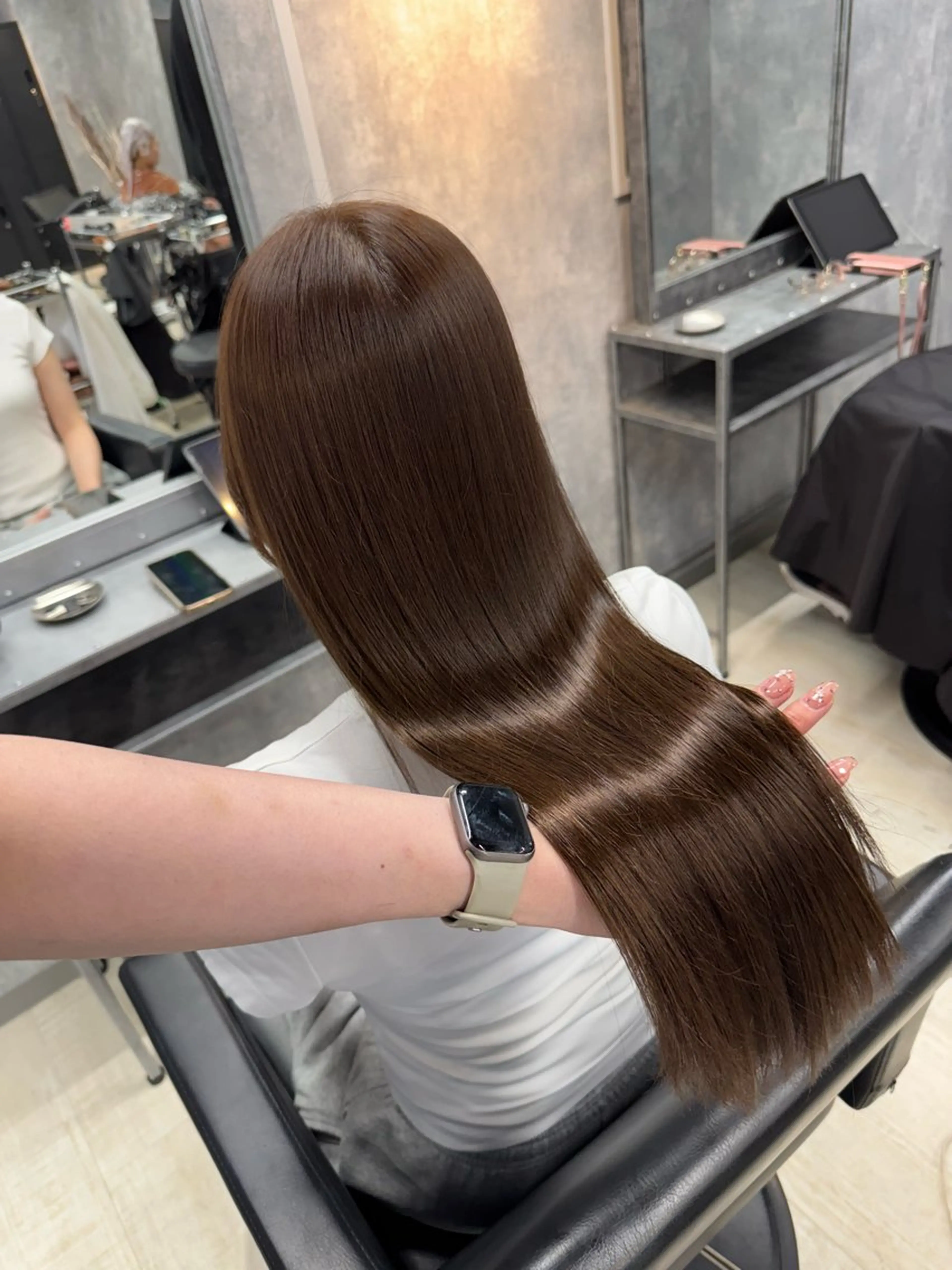 ロング カラー カット ヘアカラー トリートメント .ico所属・宮城 ほのかのヘアスタイル