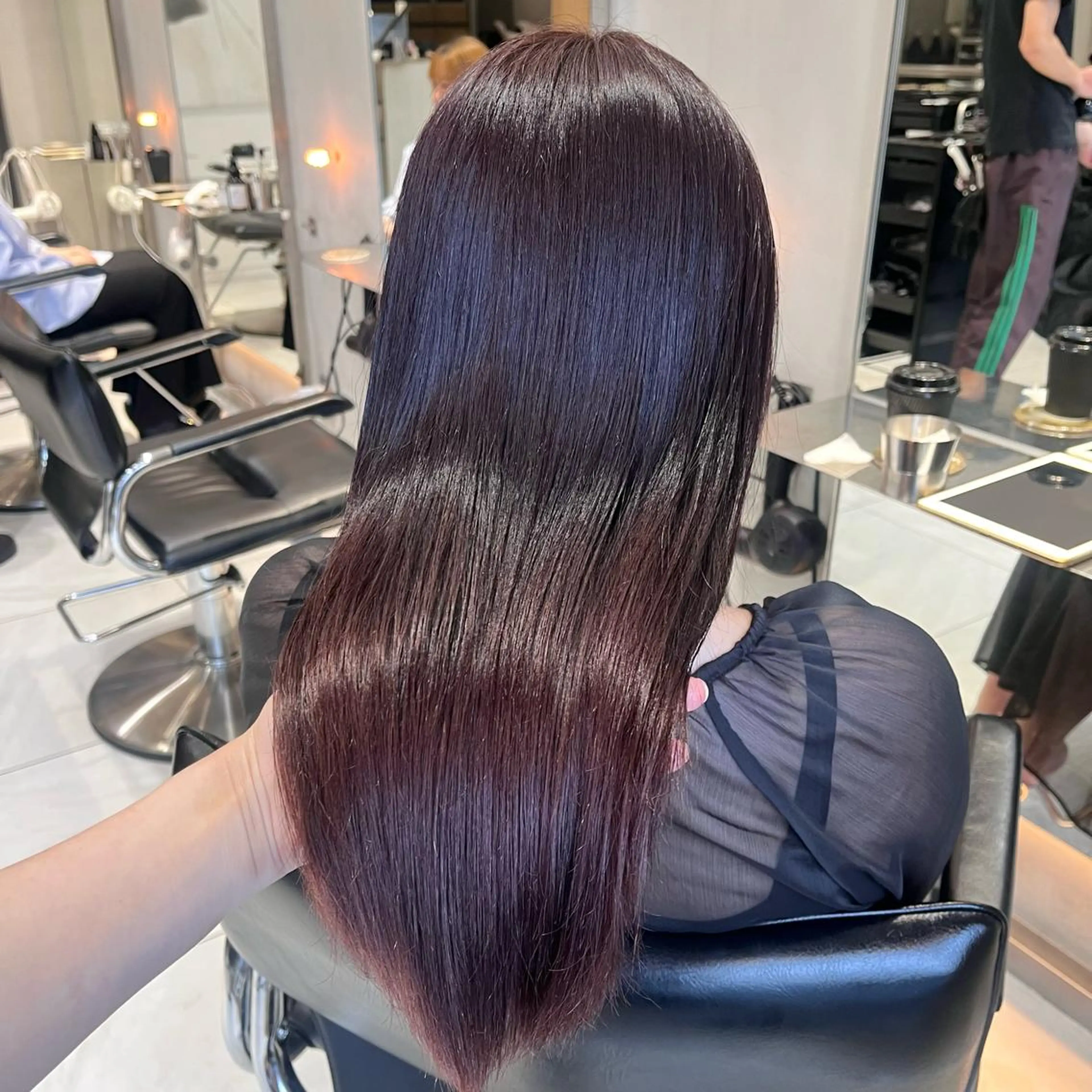 ロング カラー ヘアカラー トリートメント ヘッドスパ ヘアセット 🎀艶モテカラー🎀 彩季のヘアスタイル