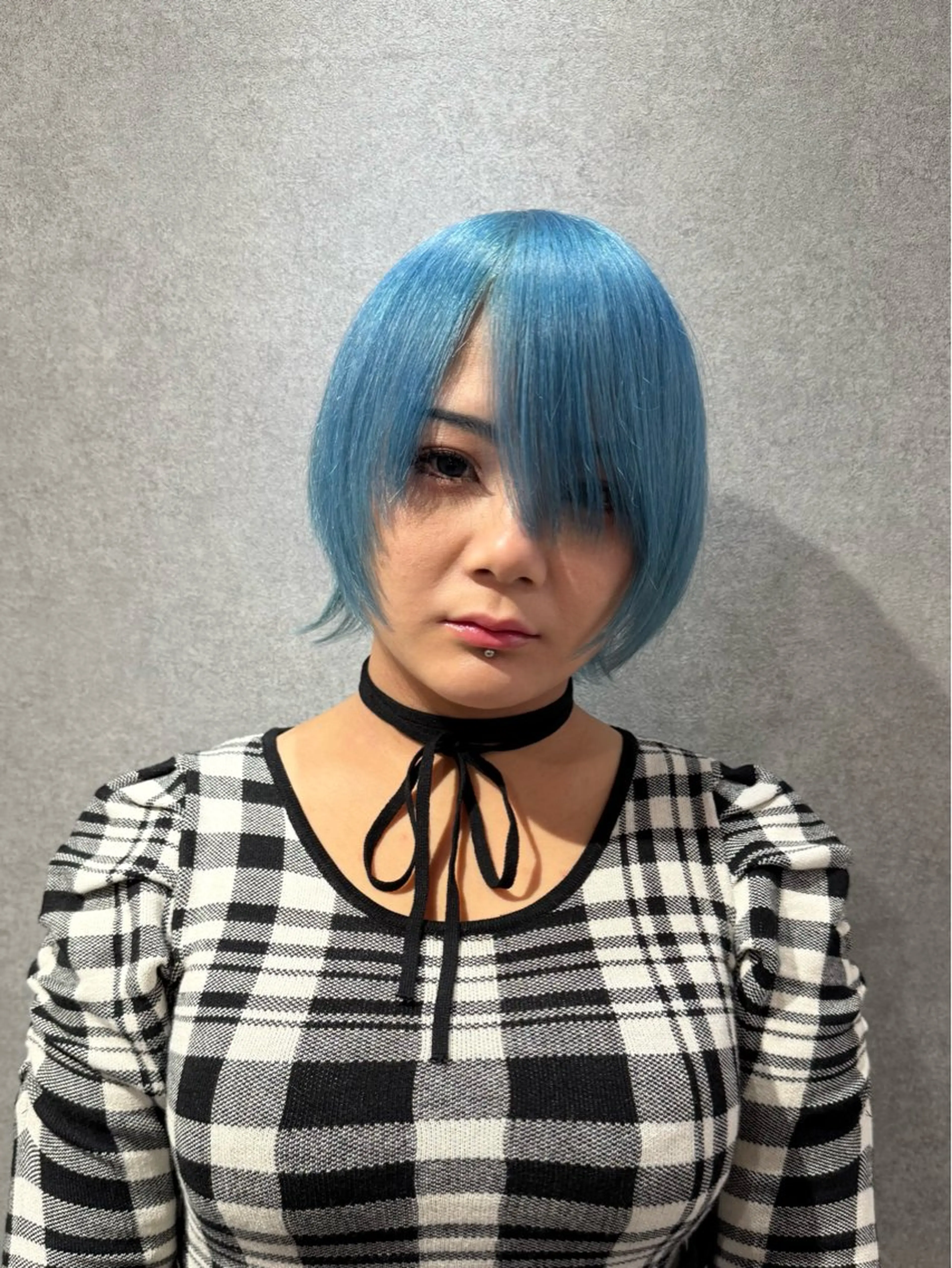 ショート カラー ブルーカラー ハイトーンカラー ショートヘア ウルフカット カット ヘアカラー トリートメント ハイトーン/レイヤー /ウルフ⭐️永田⭐️のヘアスタイル