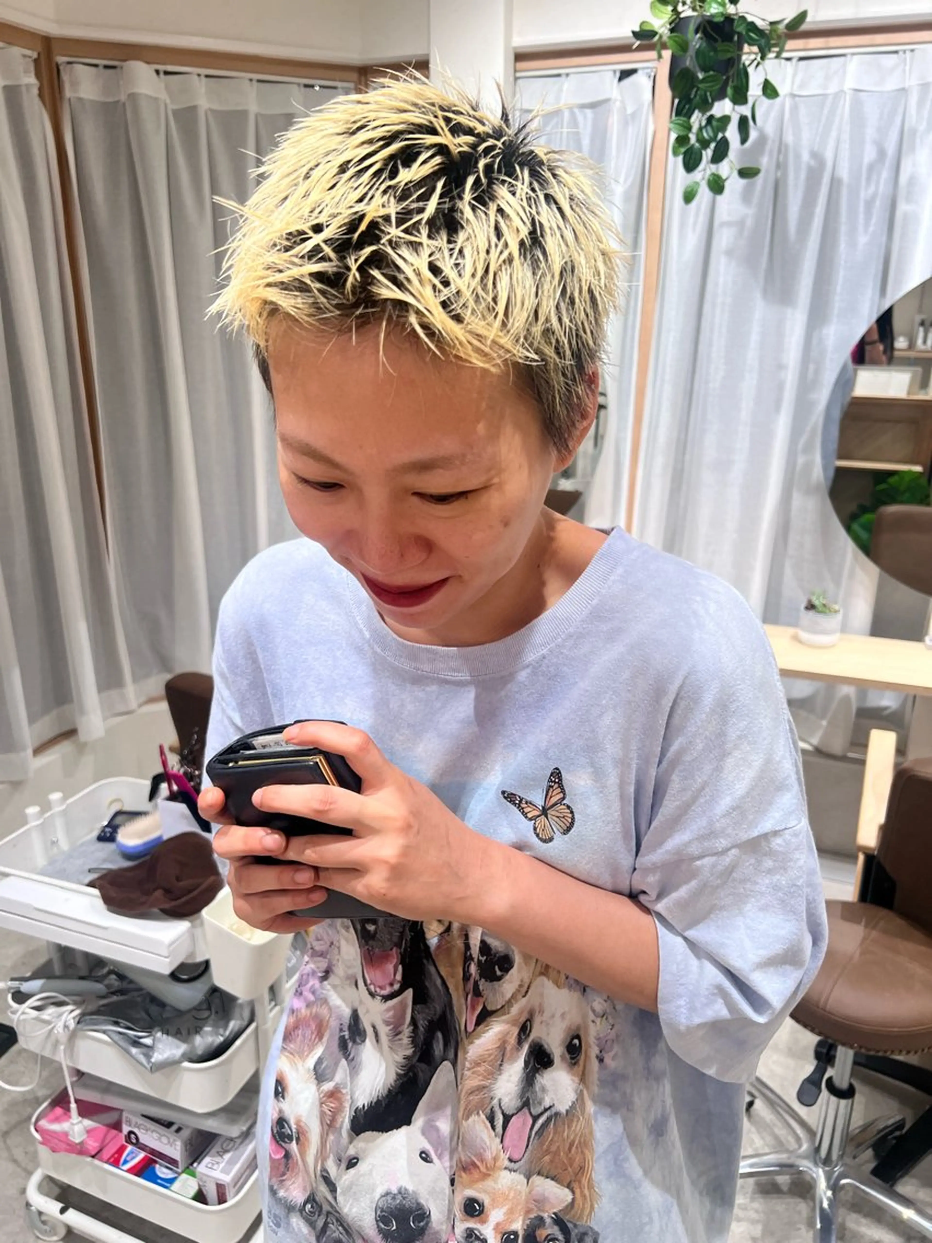 メンズ スパイキーショート カット Day .1のヘアスタイル