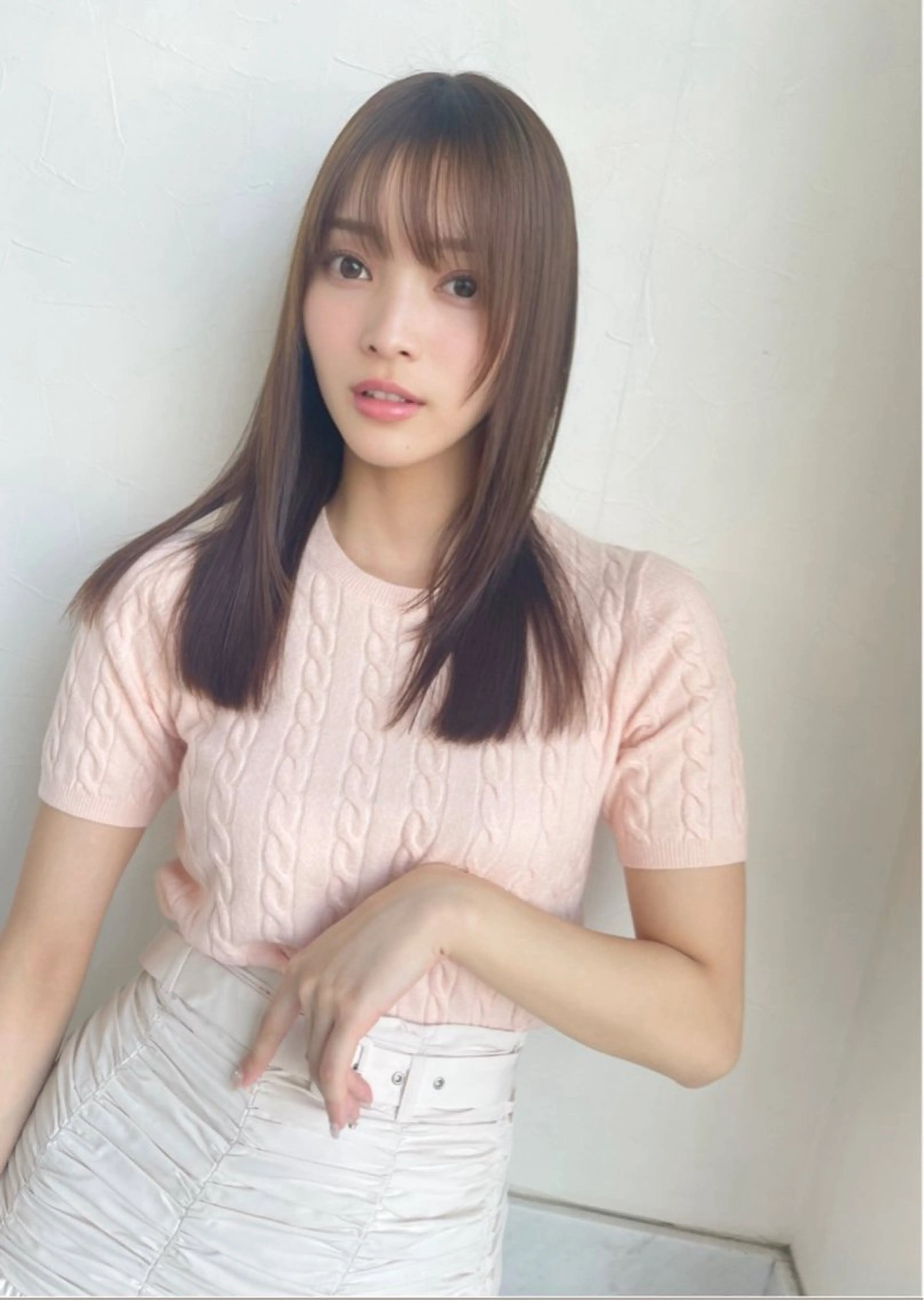 セミロング カラー 顔まわりレイヤー 顔周りカット レイヤーカット ウルフカット ウルフレイヤー ヘアカラー トリートメント 河合秀明/ショート /ボブ/レイヤーのヘアスタイル